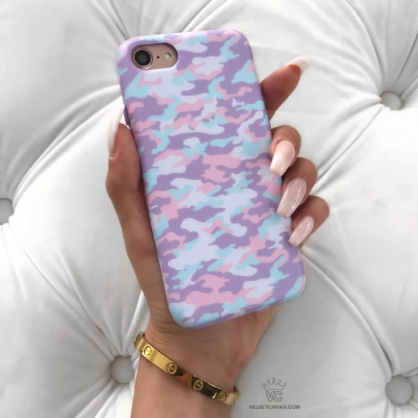 Cotton Candy Camo iPhone Case - Image 32