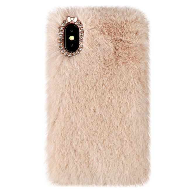 Beige Faux Fur iPhone Case - Image 26