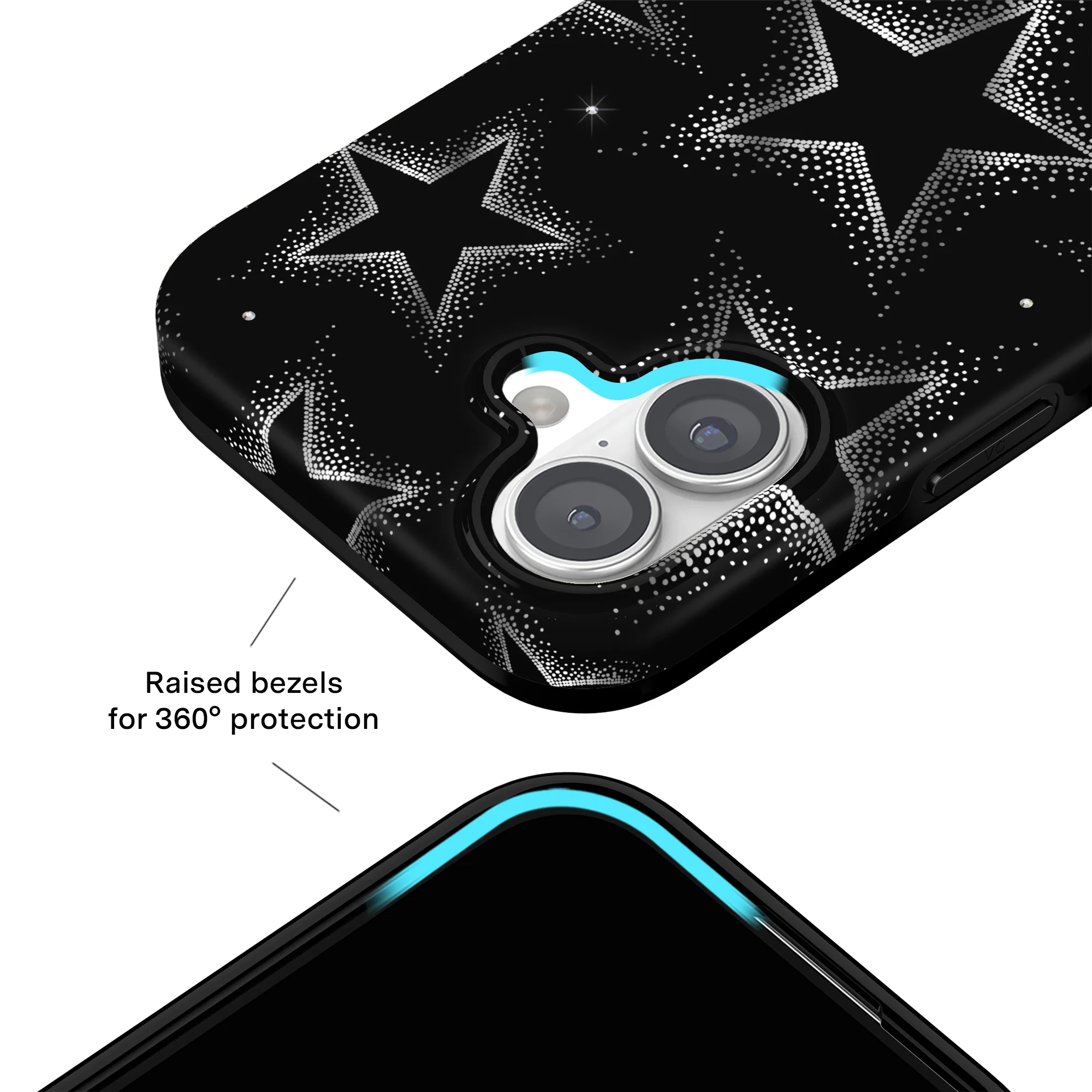 Crystal Chrome Stars iPhone Case - Image 24