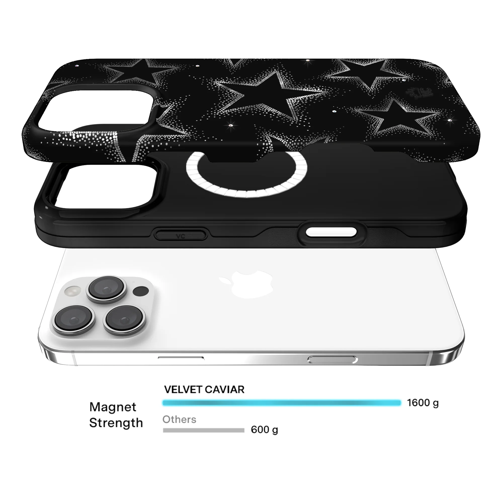Crystal Chrome Stars iPhone Case - Image 40