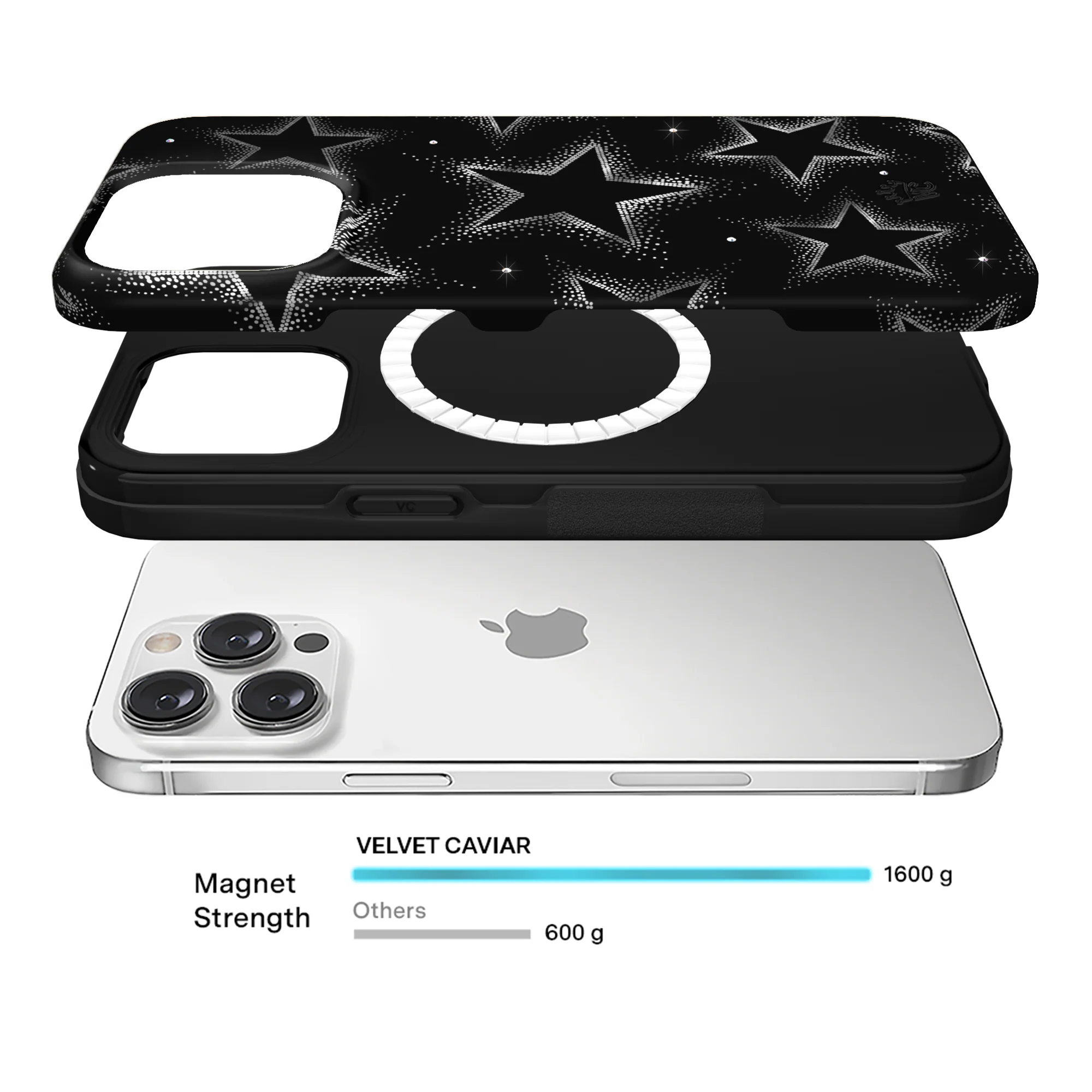 Crystal Chrome Stars iPhone Case - Image 75