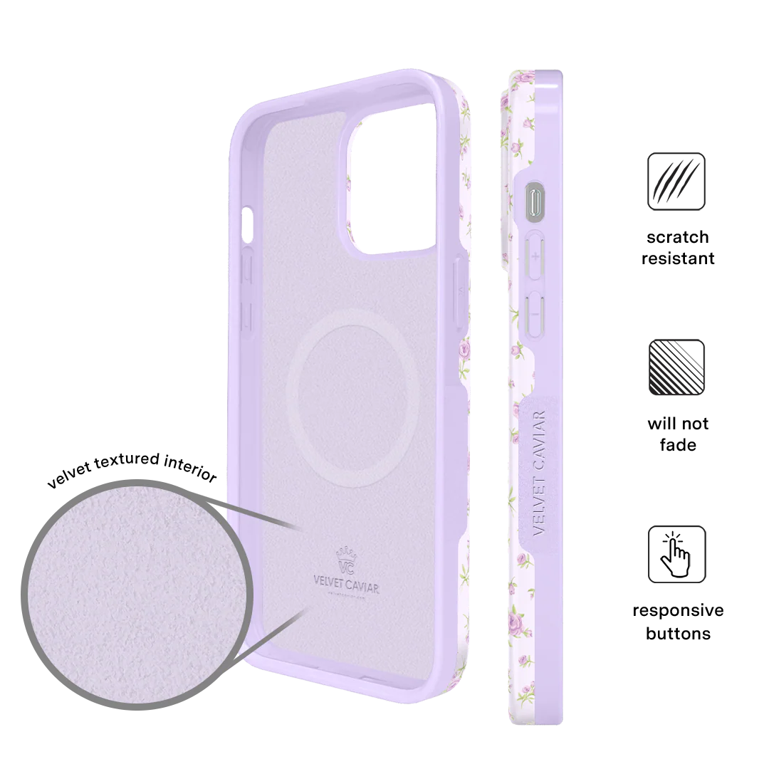 Dainty Lilac Floral iPhone Case - Image 70
