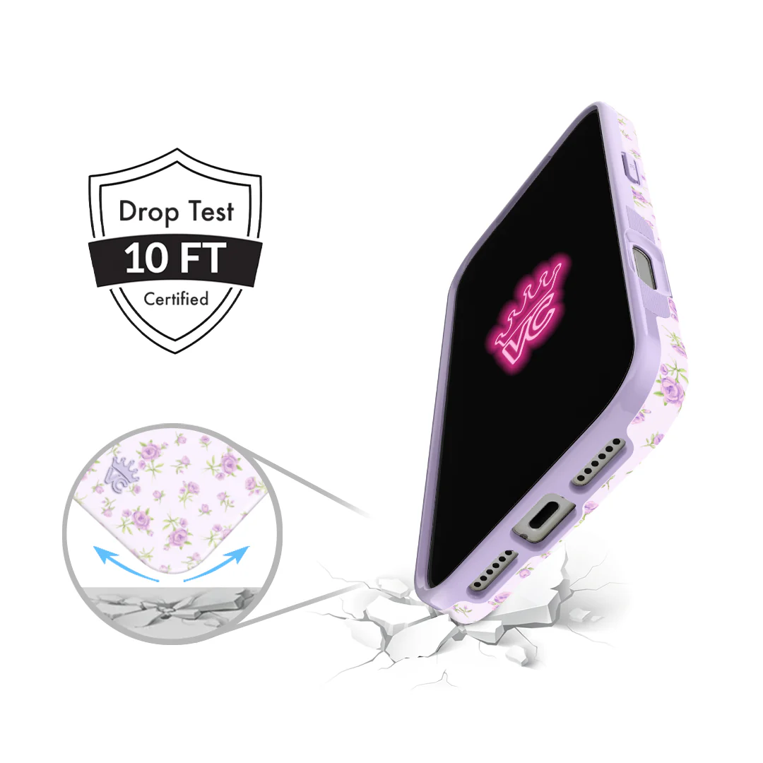 Dainty Lilac Floral iPhone Case - Image 78