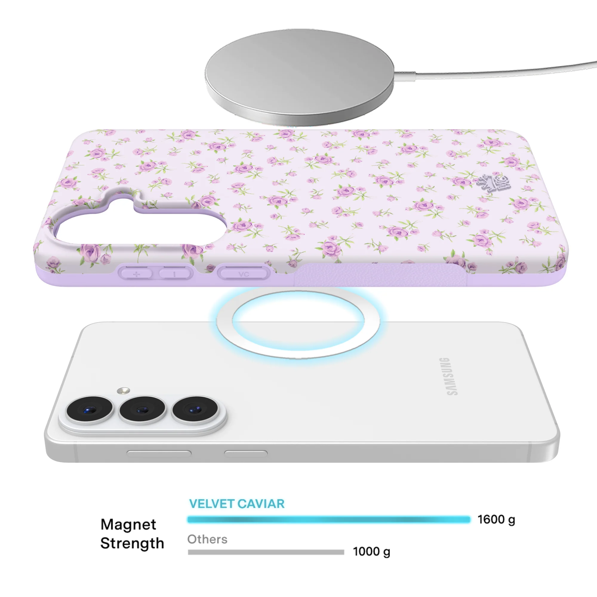Dainty Lilac Floral Samsung Case - Image 64