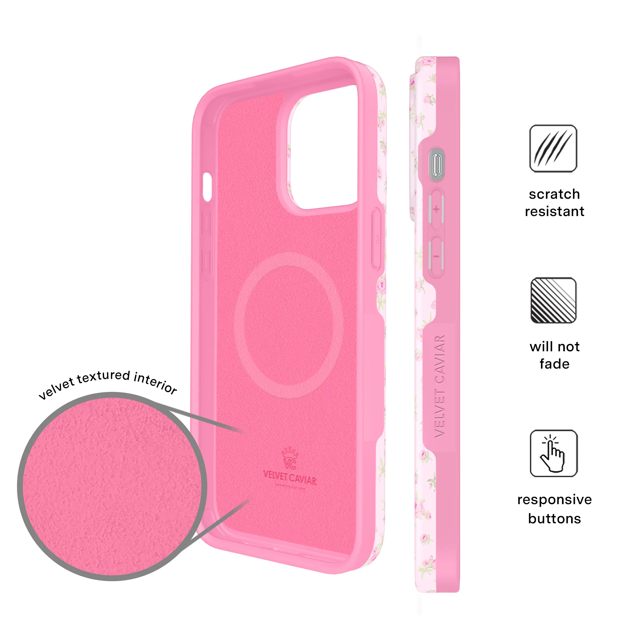 Dainty Pink Floral iPhone Case - Image 15