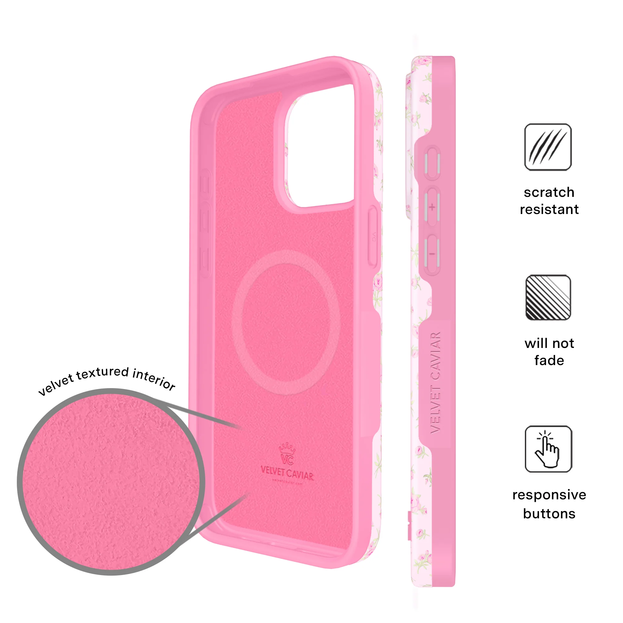 Dainty Pink Floral iPhone Case - Image 35