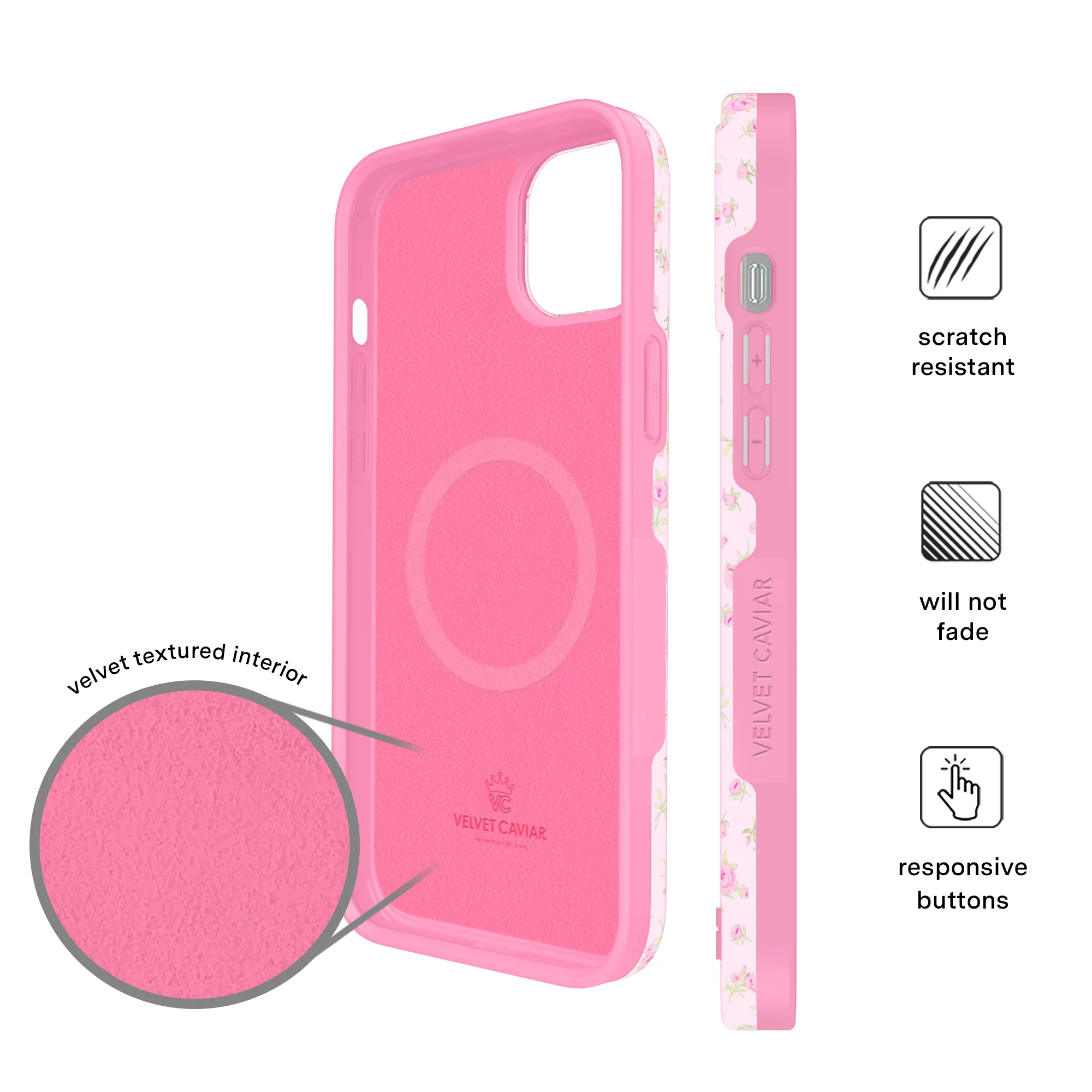 Dainty Pink Floral iPhone Case - Image 40