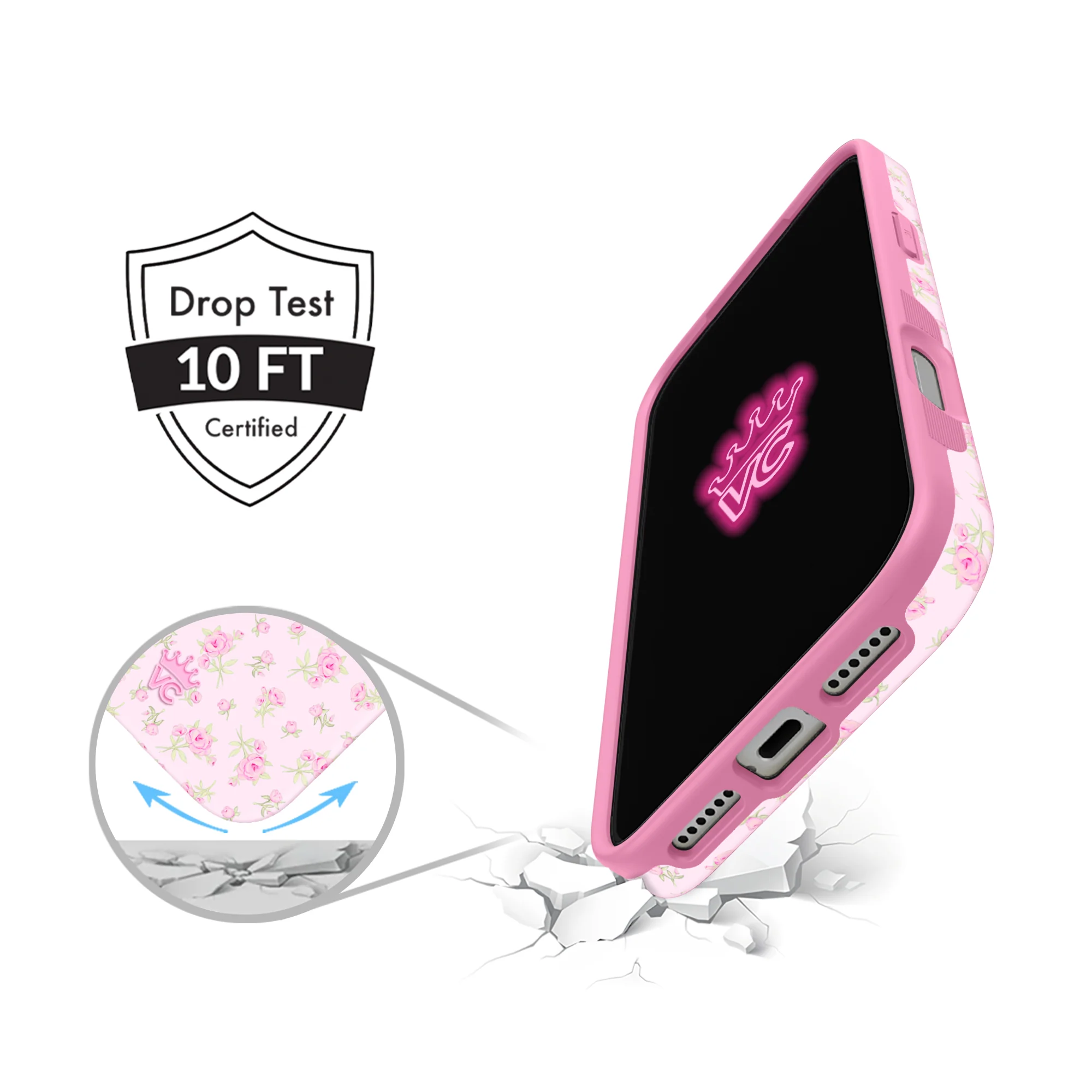 Dainty Pink Floral iPhone Case - Image 72