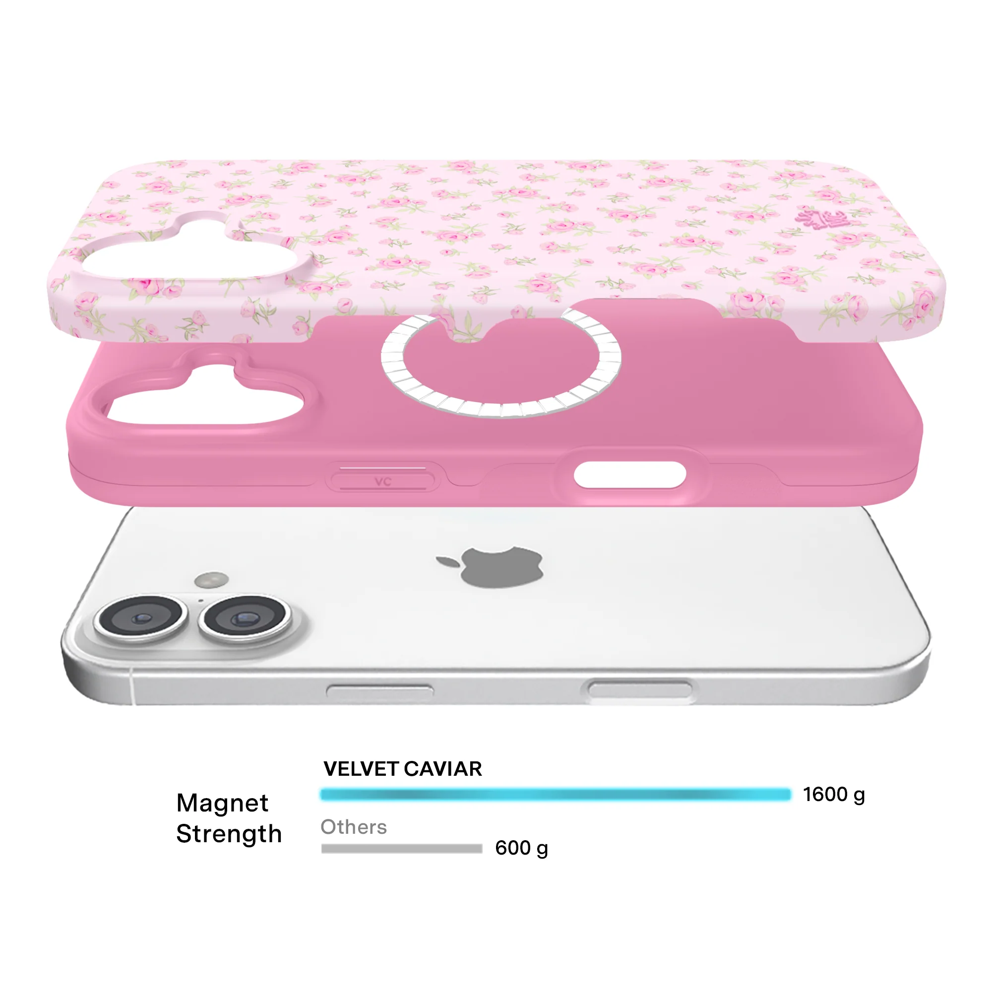 Dainty Pink Floral iPhone Case - Image 79