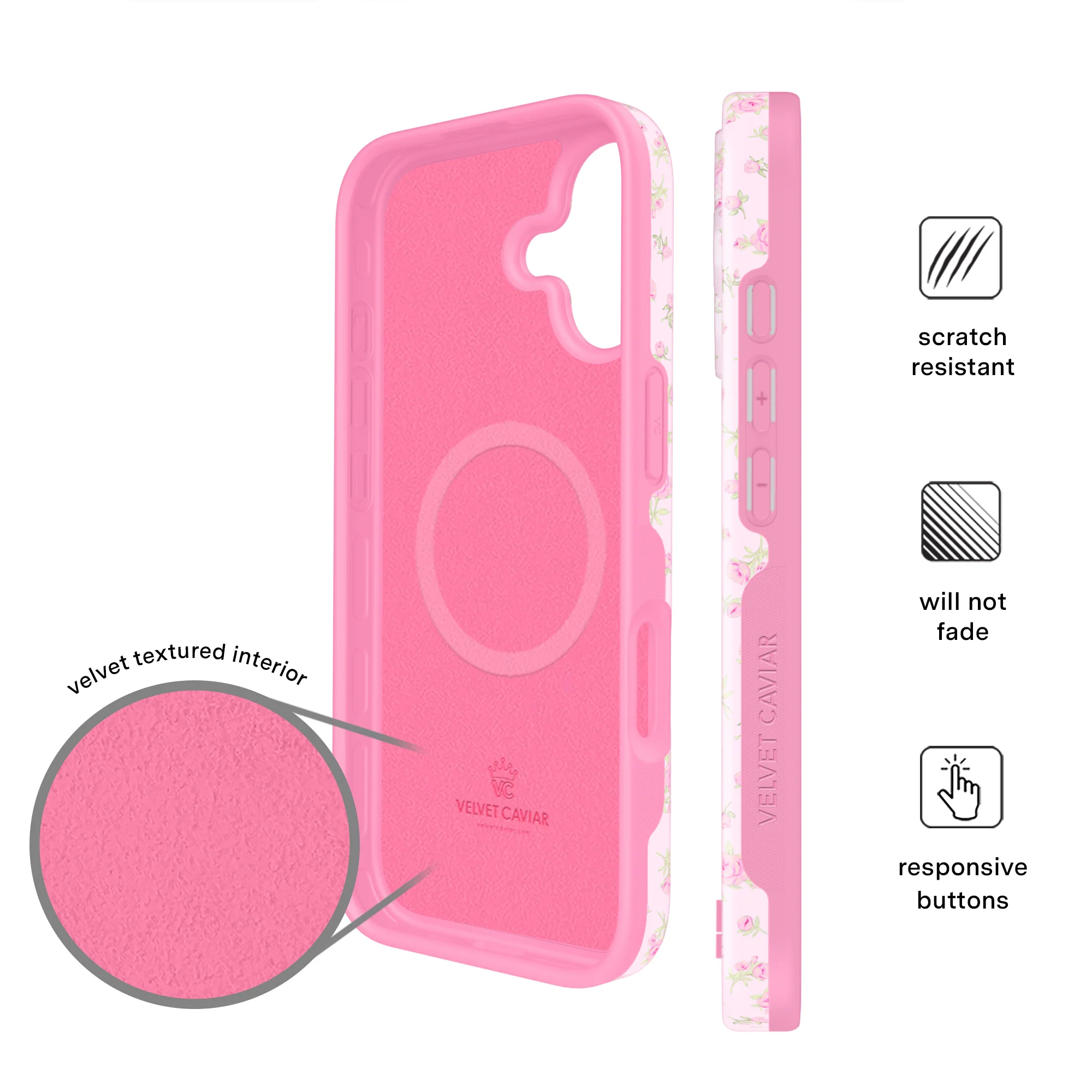 Dainty Pink Floral iPhone Case - Image 80