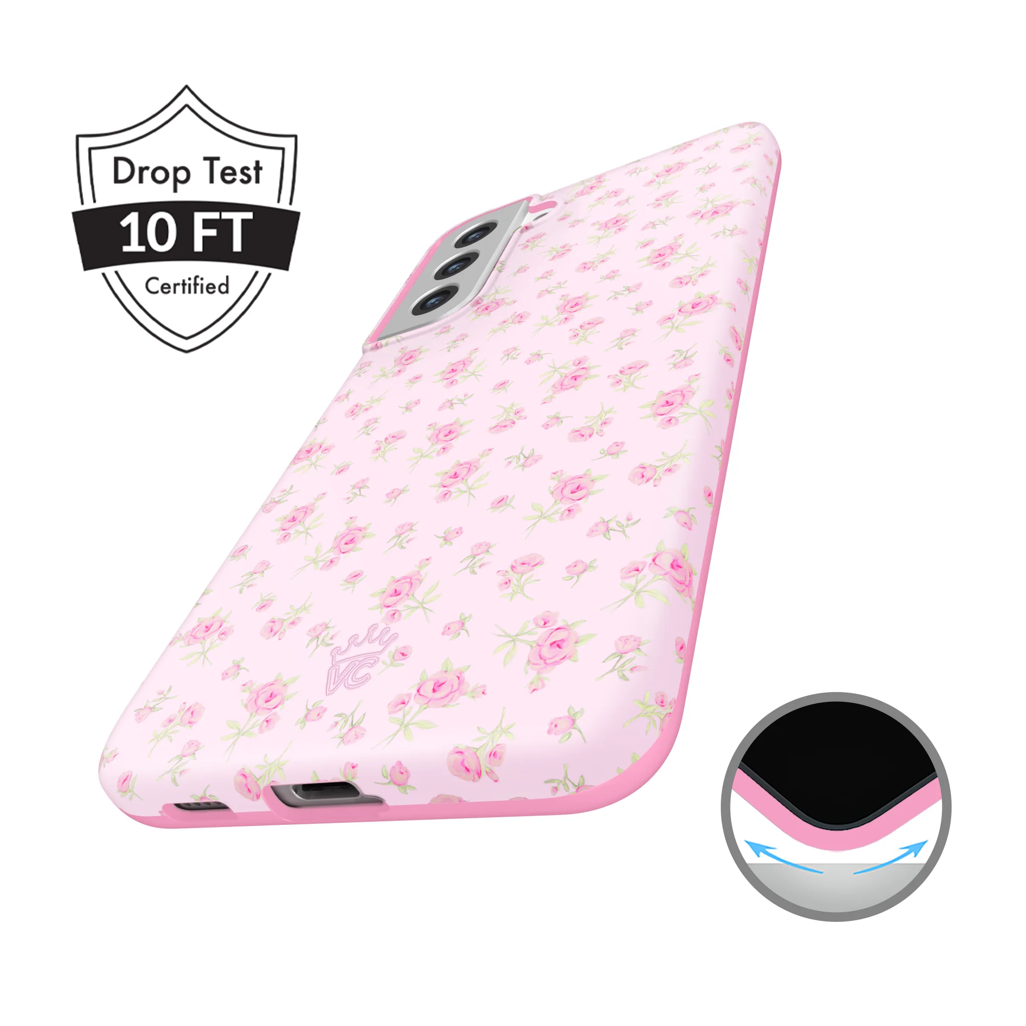 Dainty Pink Floral Samsung Case - Image 4