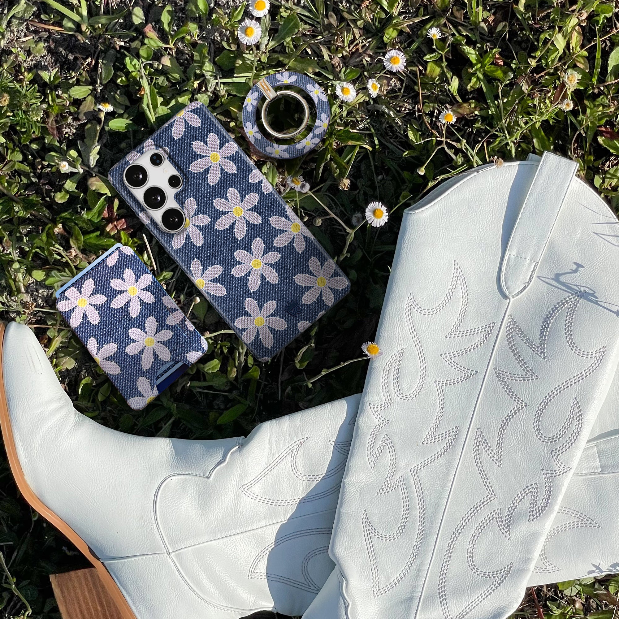 Denim Daisy Samsung Case - Image 64