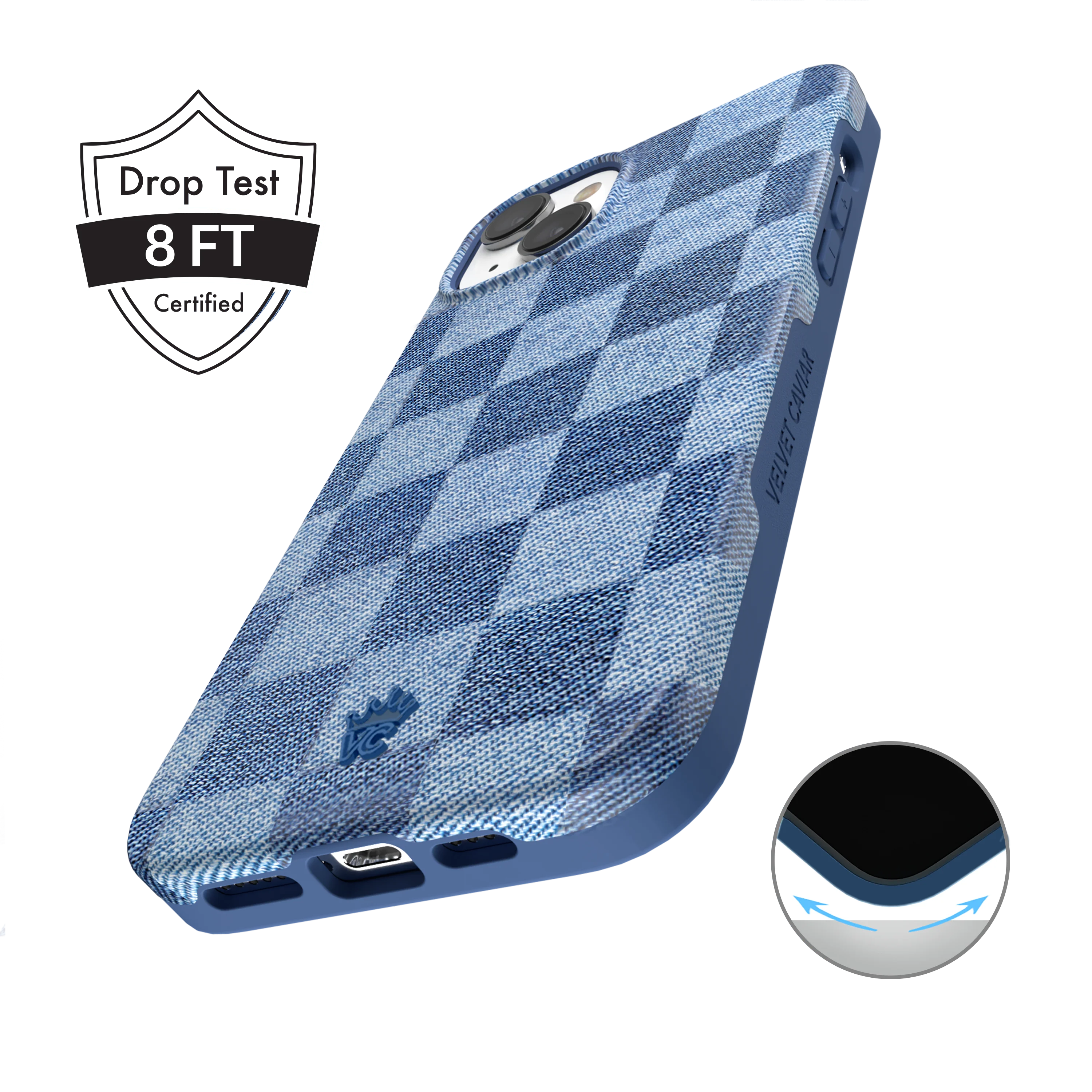 Denim Vibe Checkered iPhone Case - Image 17