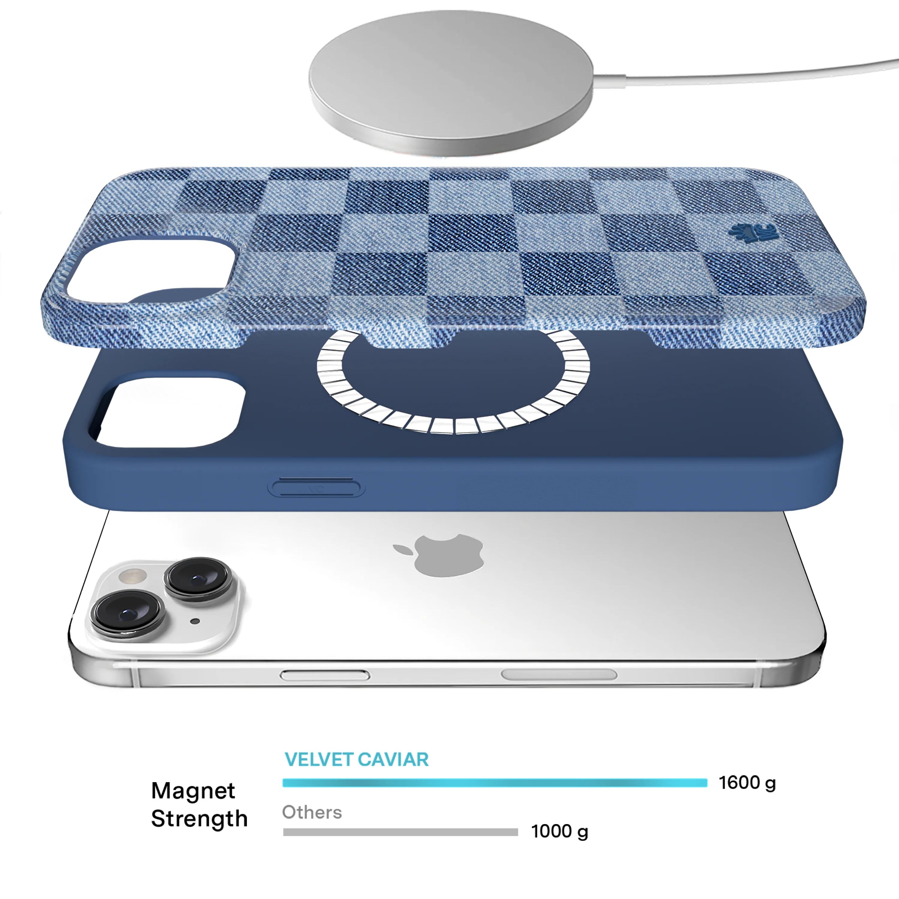 Denim Vibe Checkered iPhone Case - Image 22