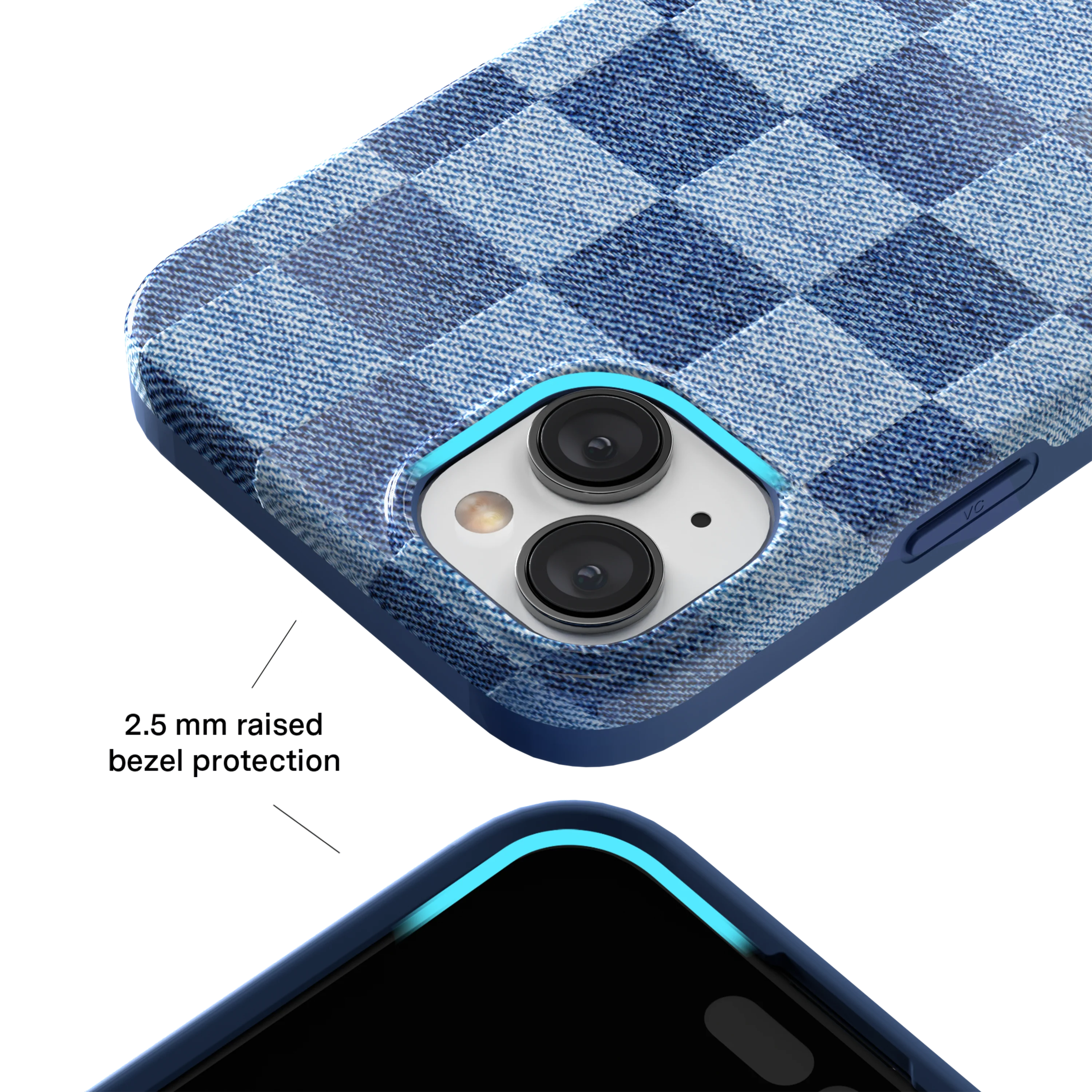 Denim Vibe Checkered iPhone Case - Image 39