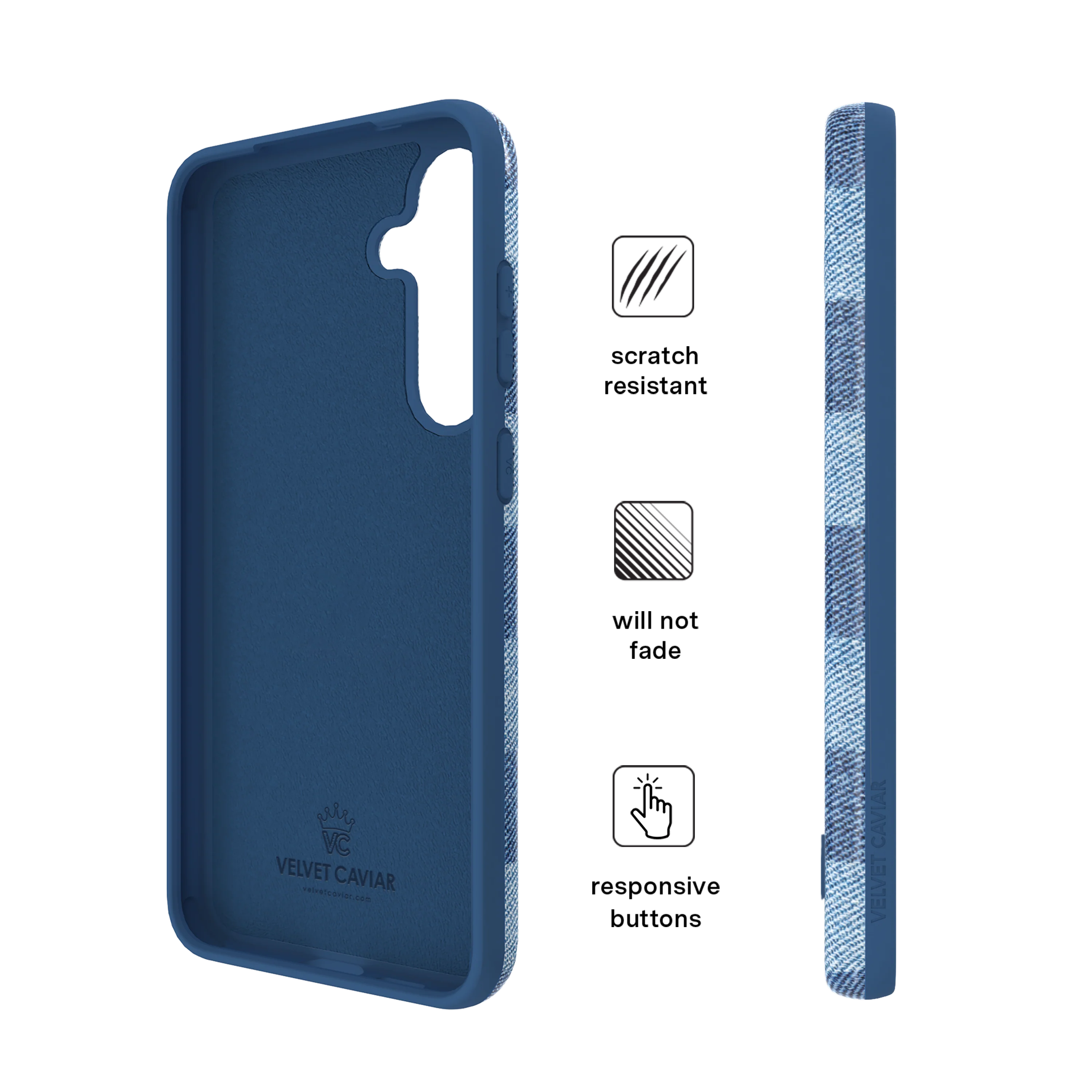 Denim Vibe Checkered Samsung Case - Image 10