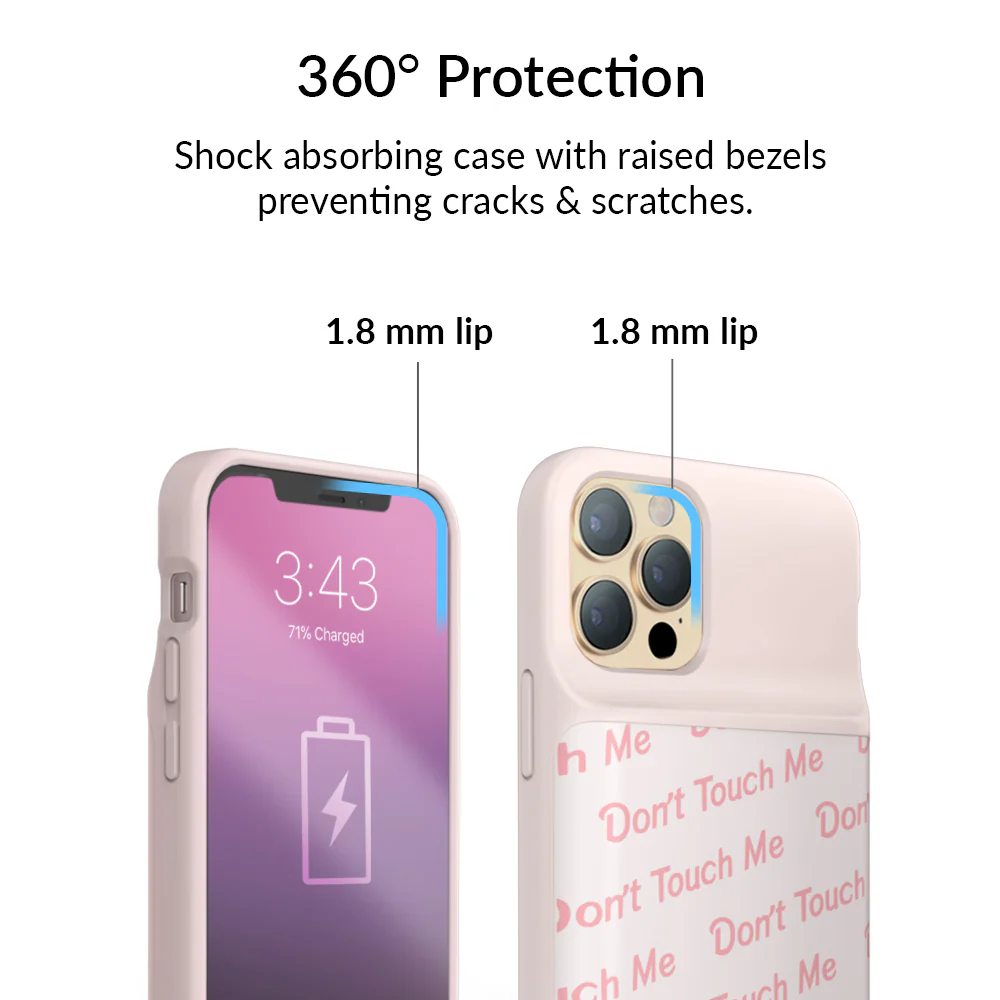 Don't Touch Me iPhone Charging Case - Image 58