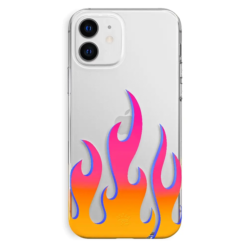Flames Clear iPhone Case - Image 59
