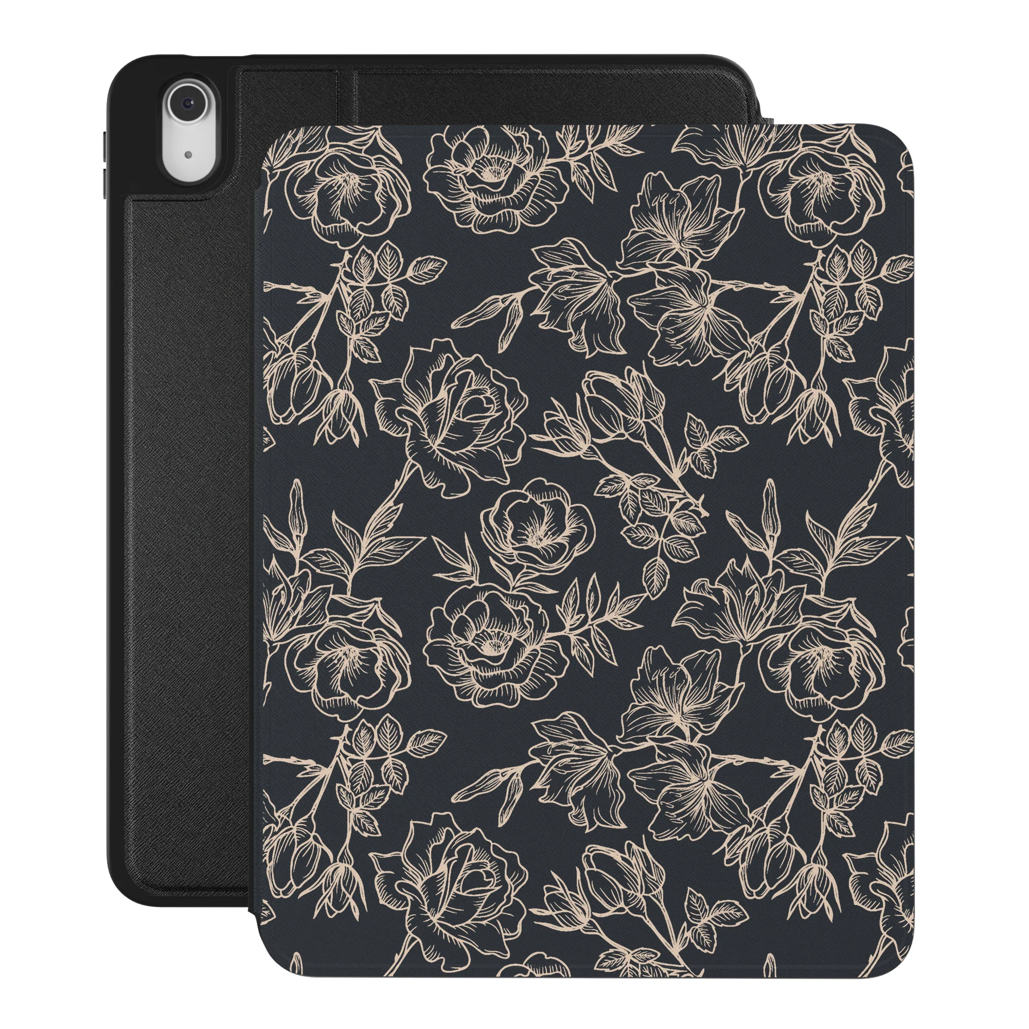Floral Rose Gold Chrome iPad Case - Image 25