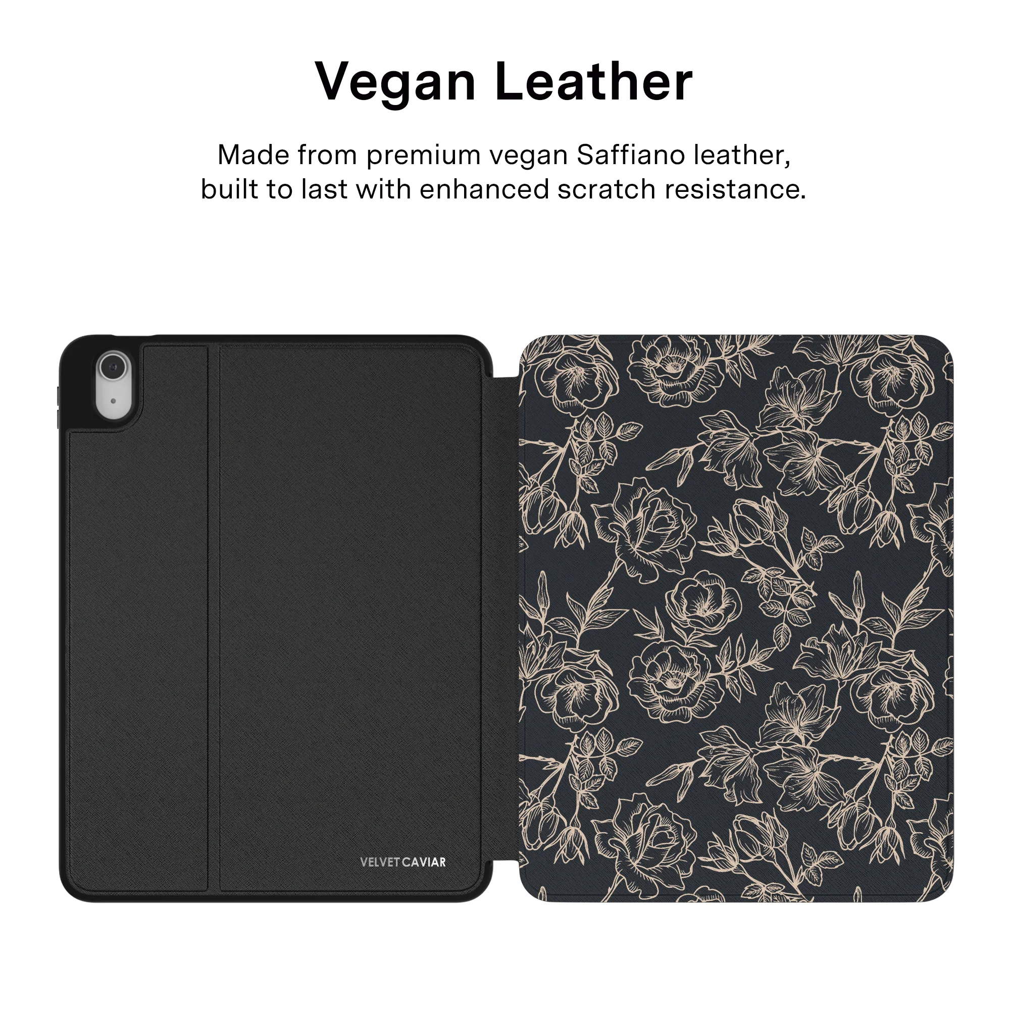 Floral Rose Gold Chrome iPad Case - Image 34