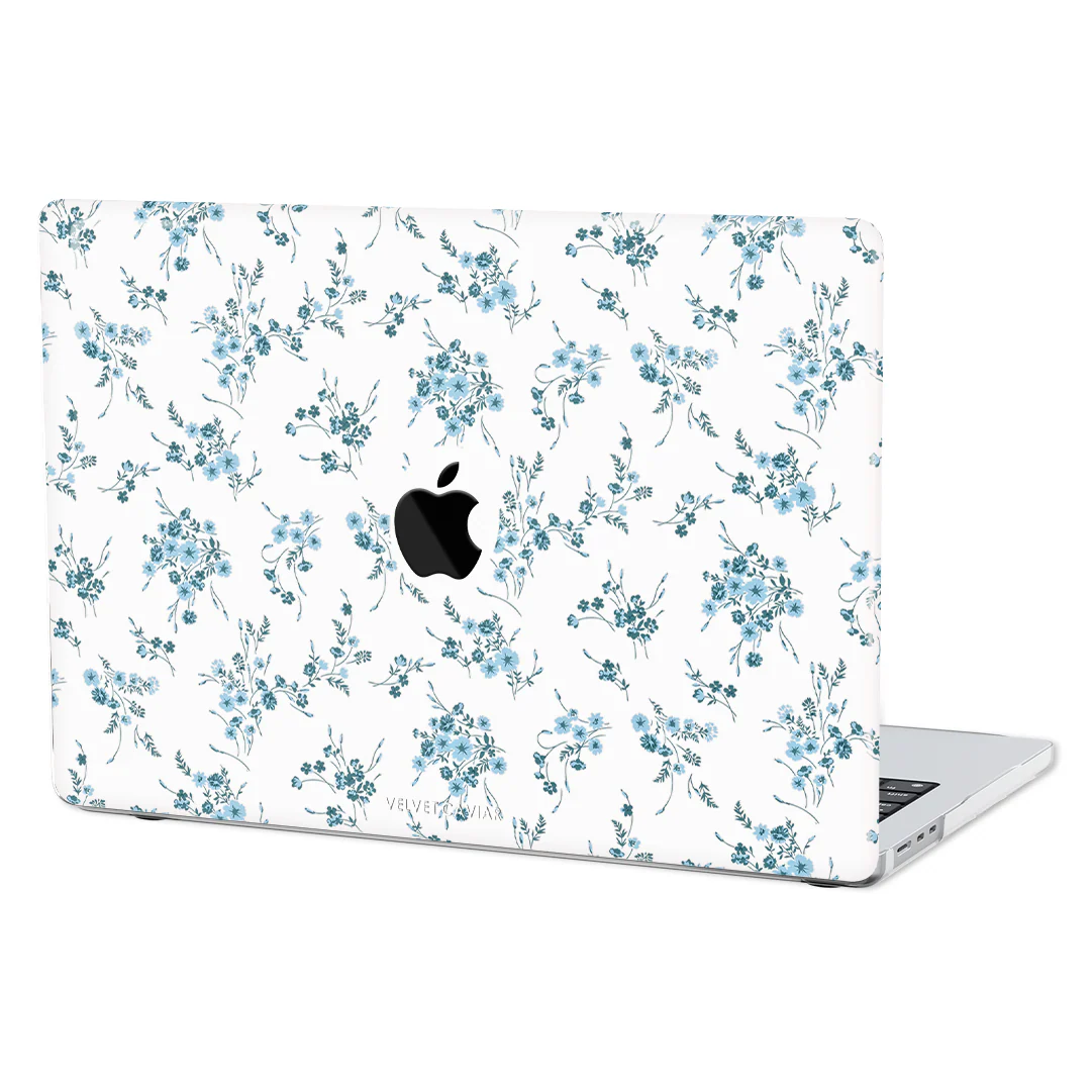 French Blue Floral MacBook Case - Image 25