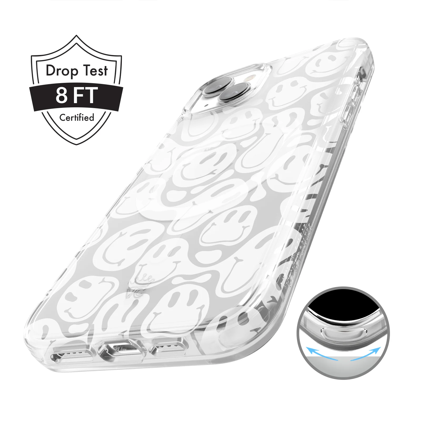 Clear Frosted Smiley iPhone Case - Image 29
