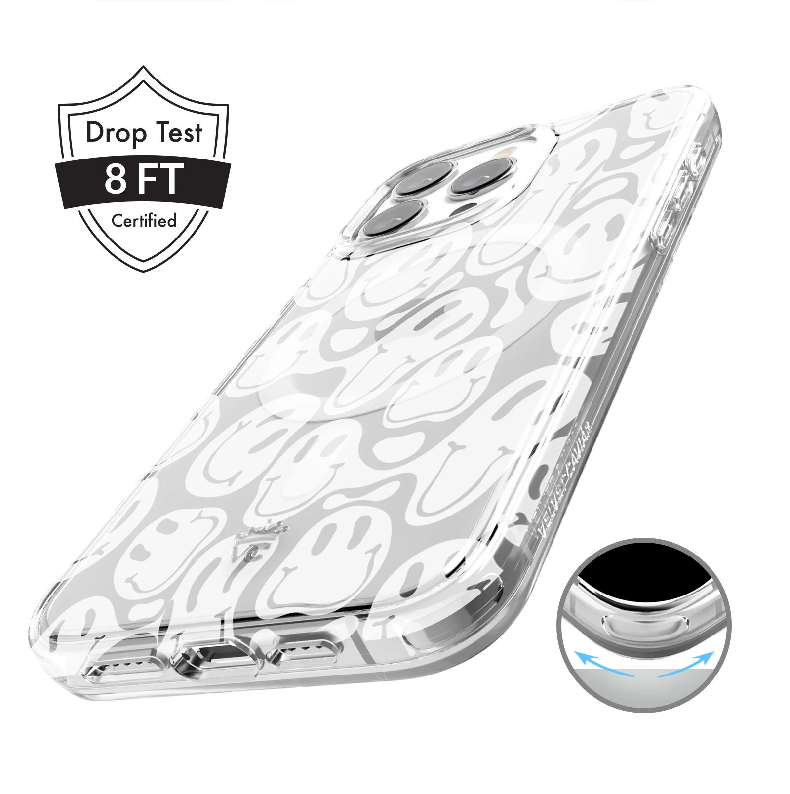 Clear Frosted Smiley iPhone Case - Image 47