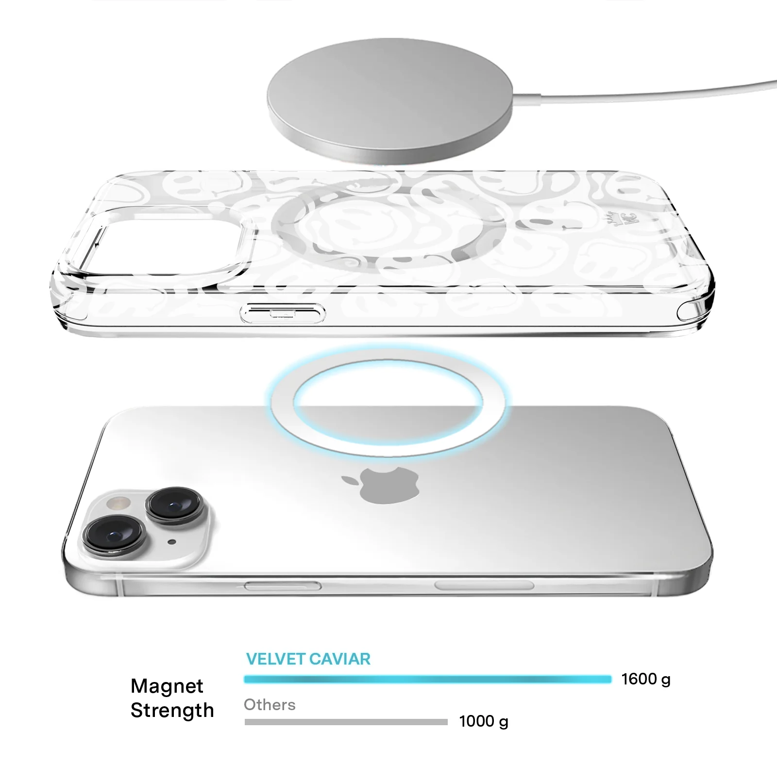 Clear Frosted Smiley iPhone Case - Image 52