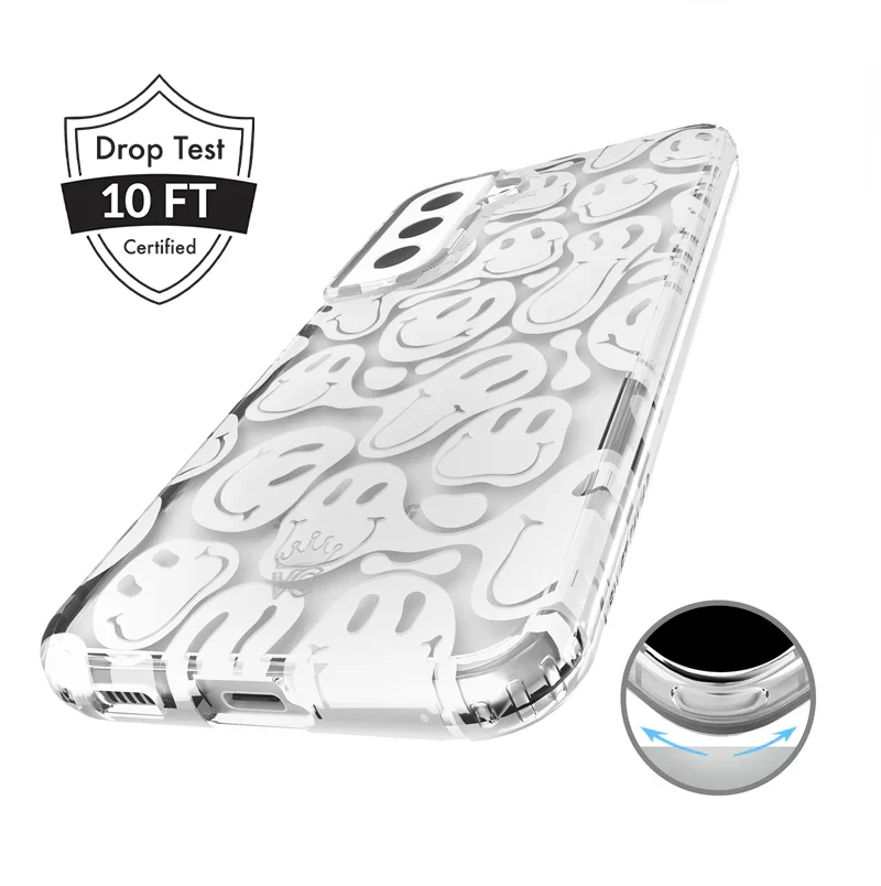 Clear Frosted Smiley Samsung Case - Image 19