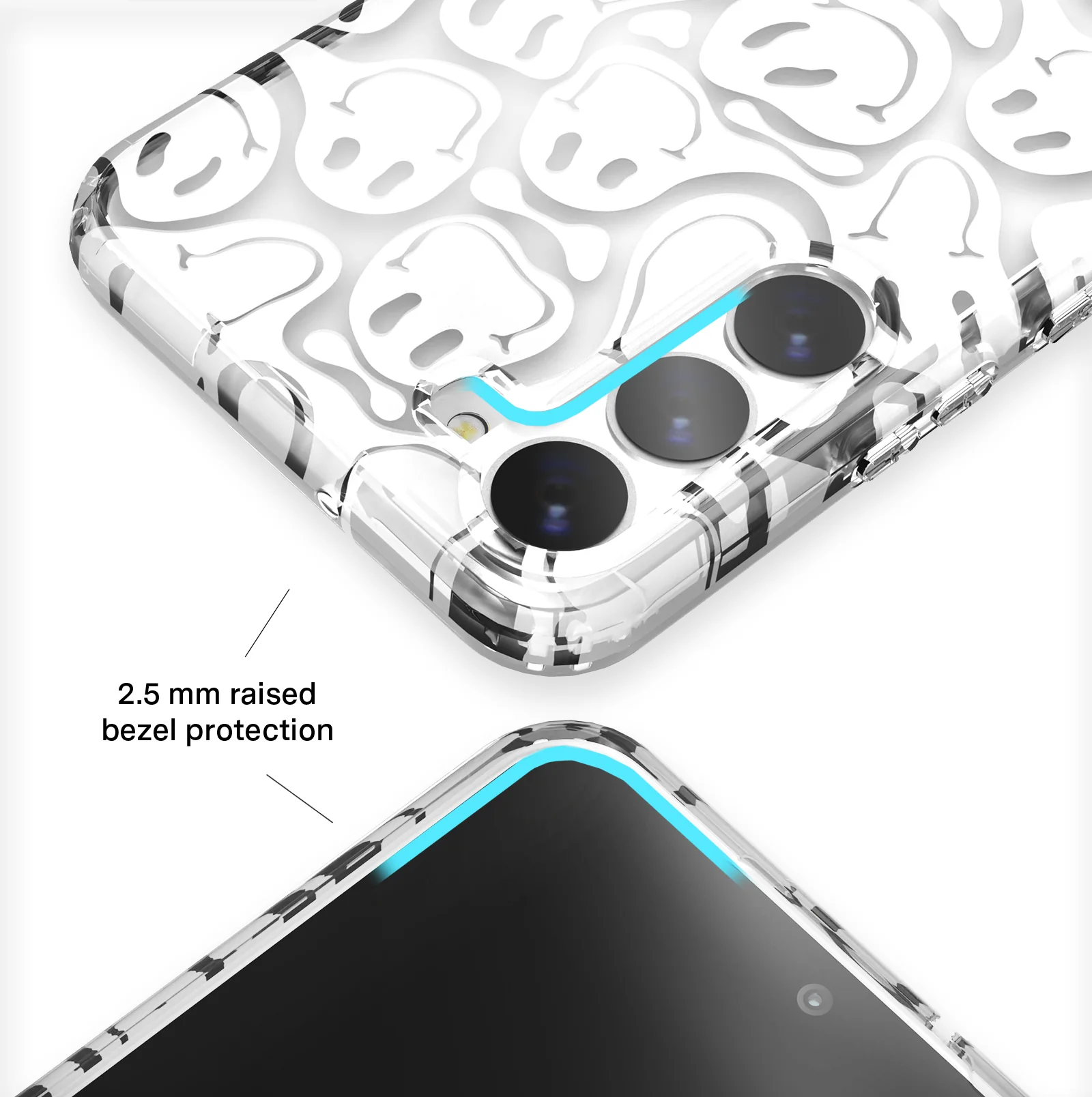 Clear Frosted Smiley Samsung Case - Image 7