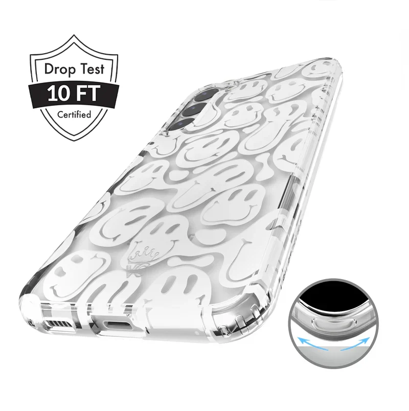 Clear Frosted Smiley Samsung Case - Image 9