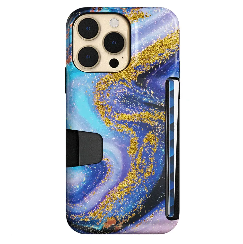 Galaxy Glitter iPhone Wallet Case - Image 113