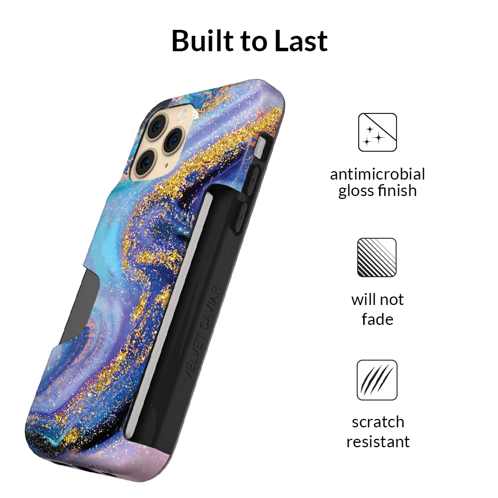 Galaxy Glitter iPhone Wallet Case - Image 56