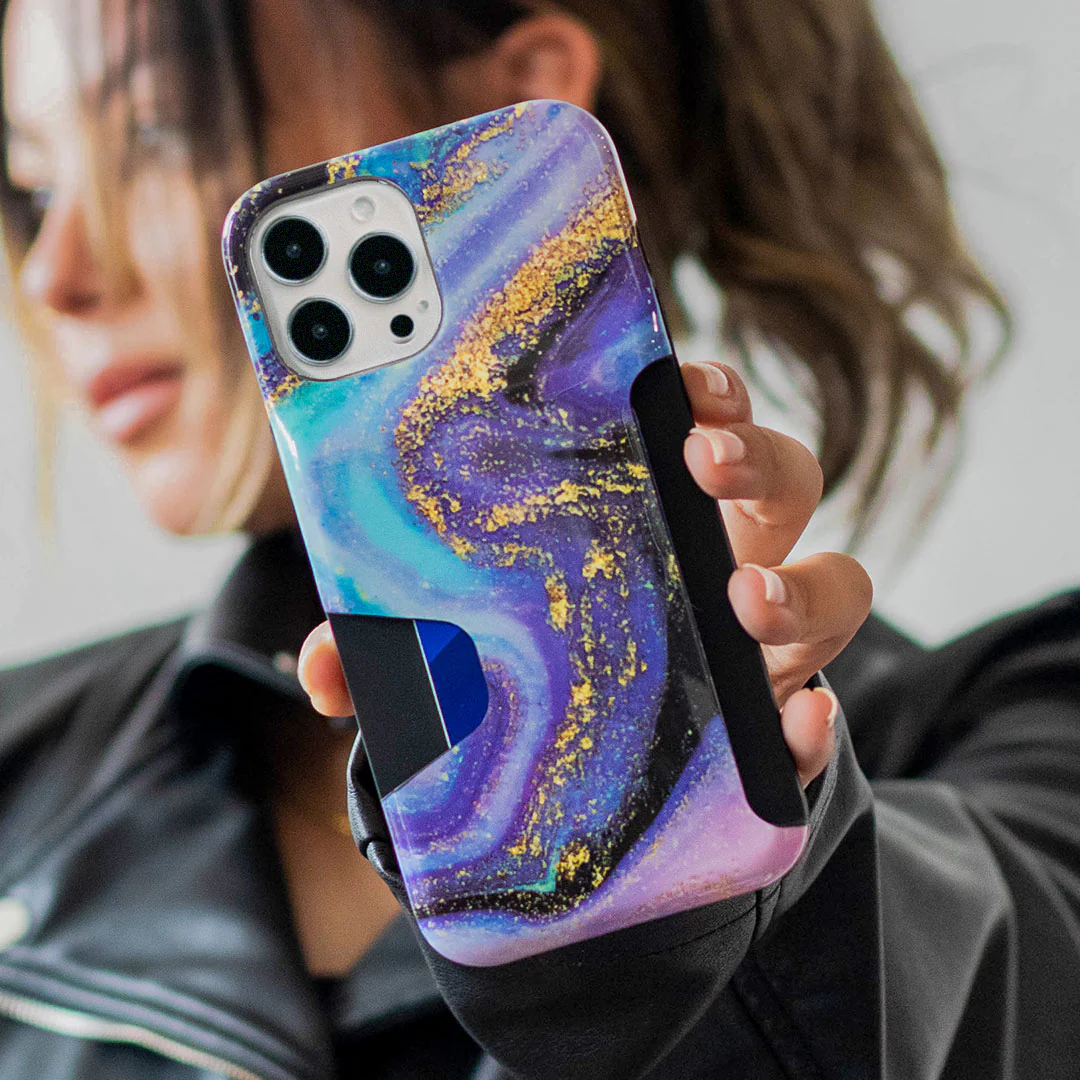 Galaxy Glitter iPhone Wallet Case - Image 82