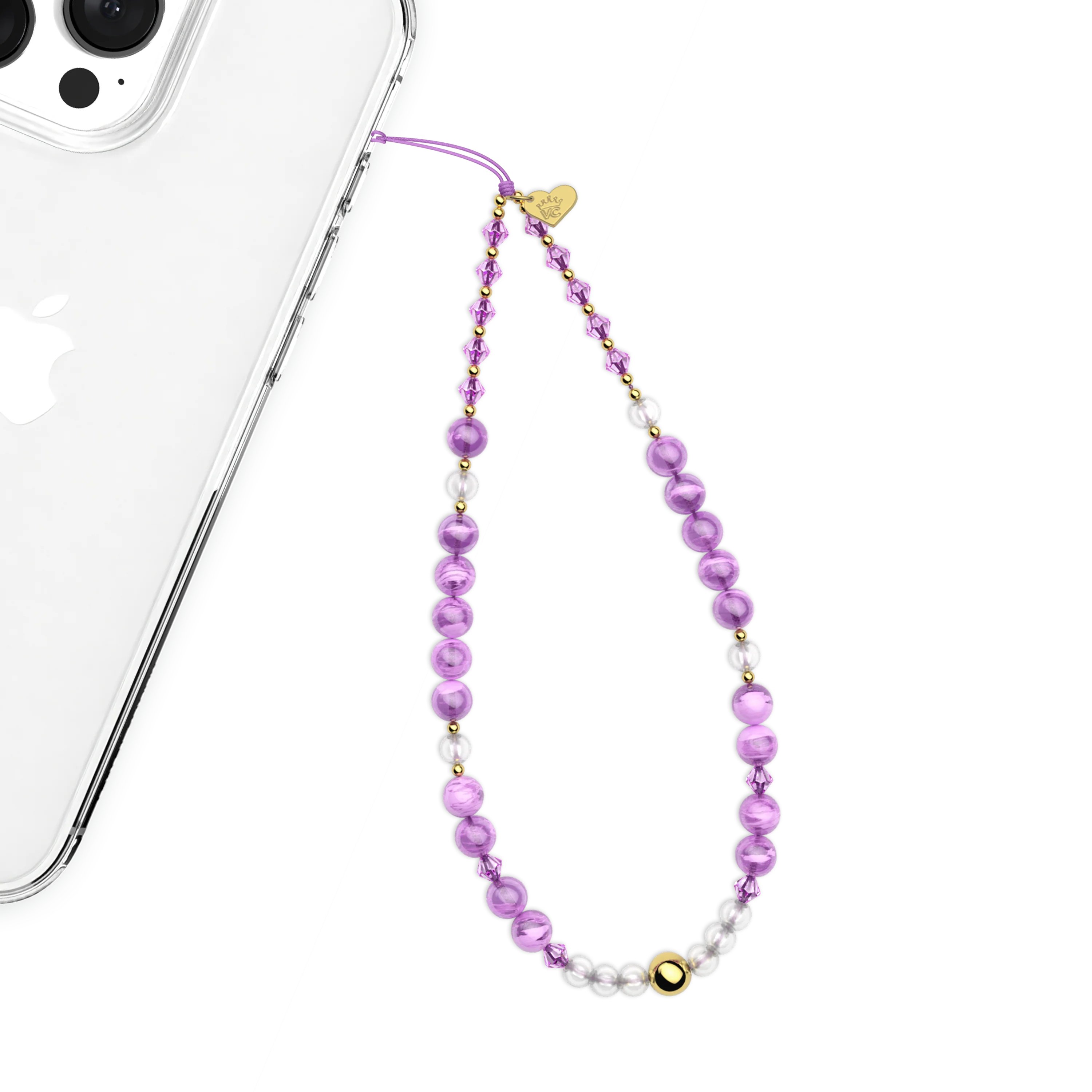 Amethyst Gemstone Phone Charm