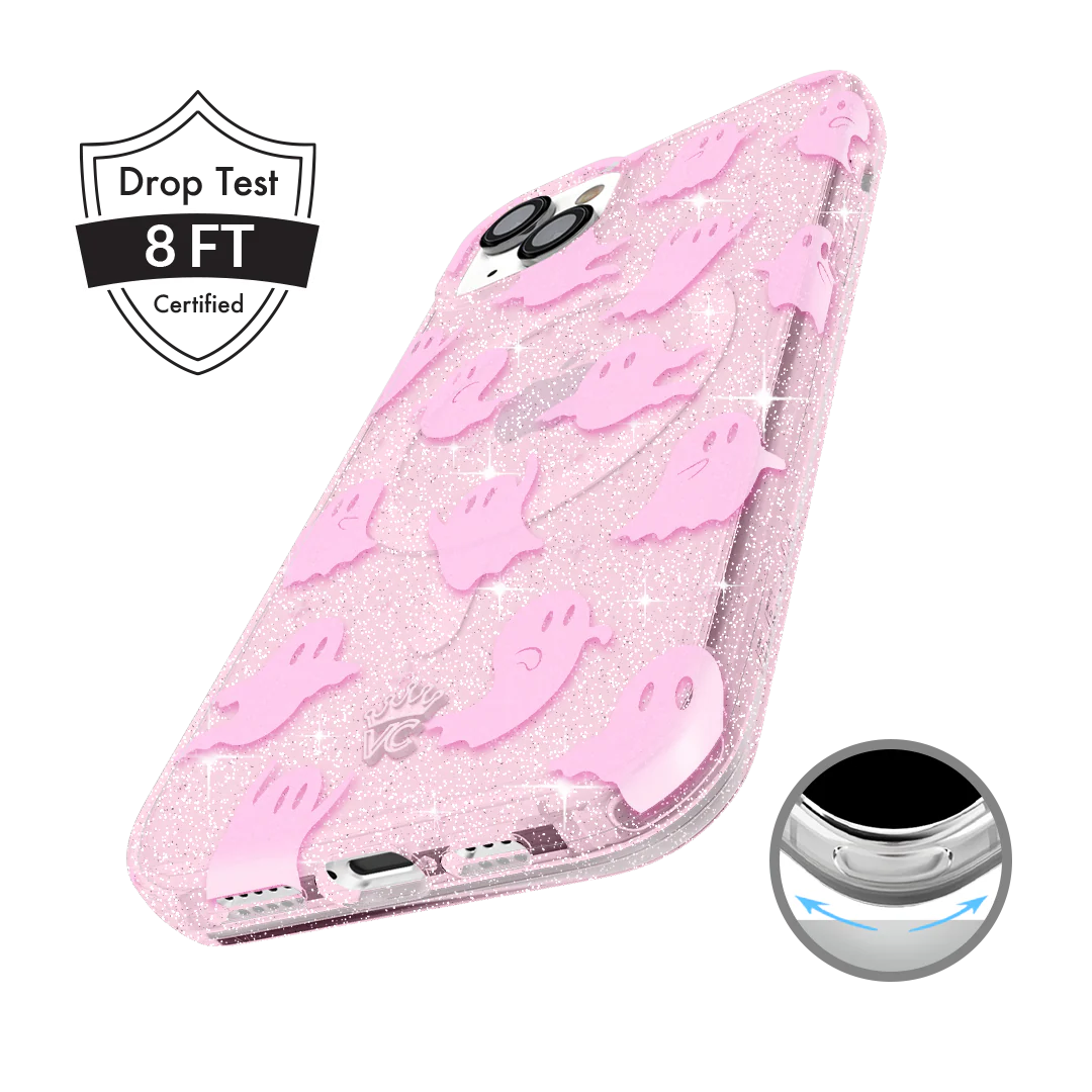Ghosted Pink Glitter iPhone Case - Image 14