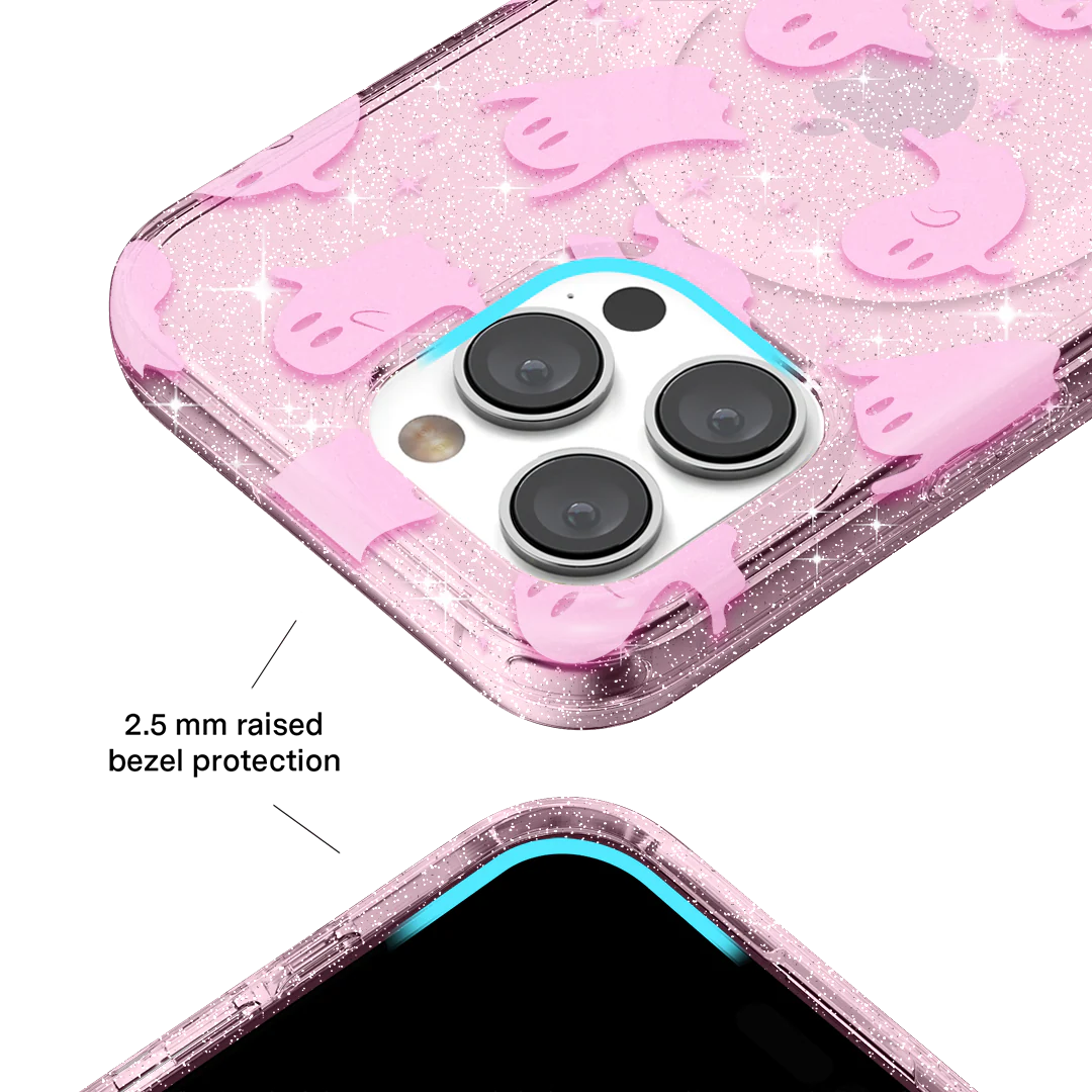 Ghosted Pink Glitter iPhone Case - Image 22