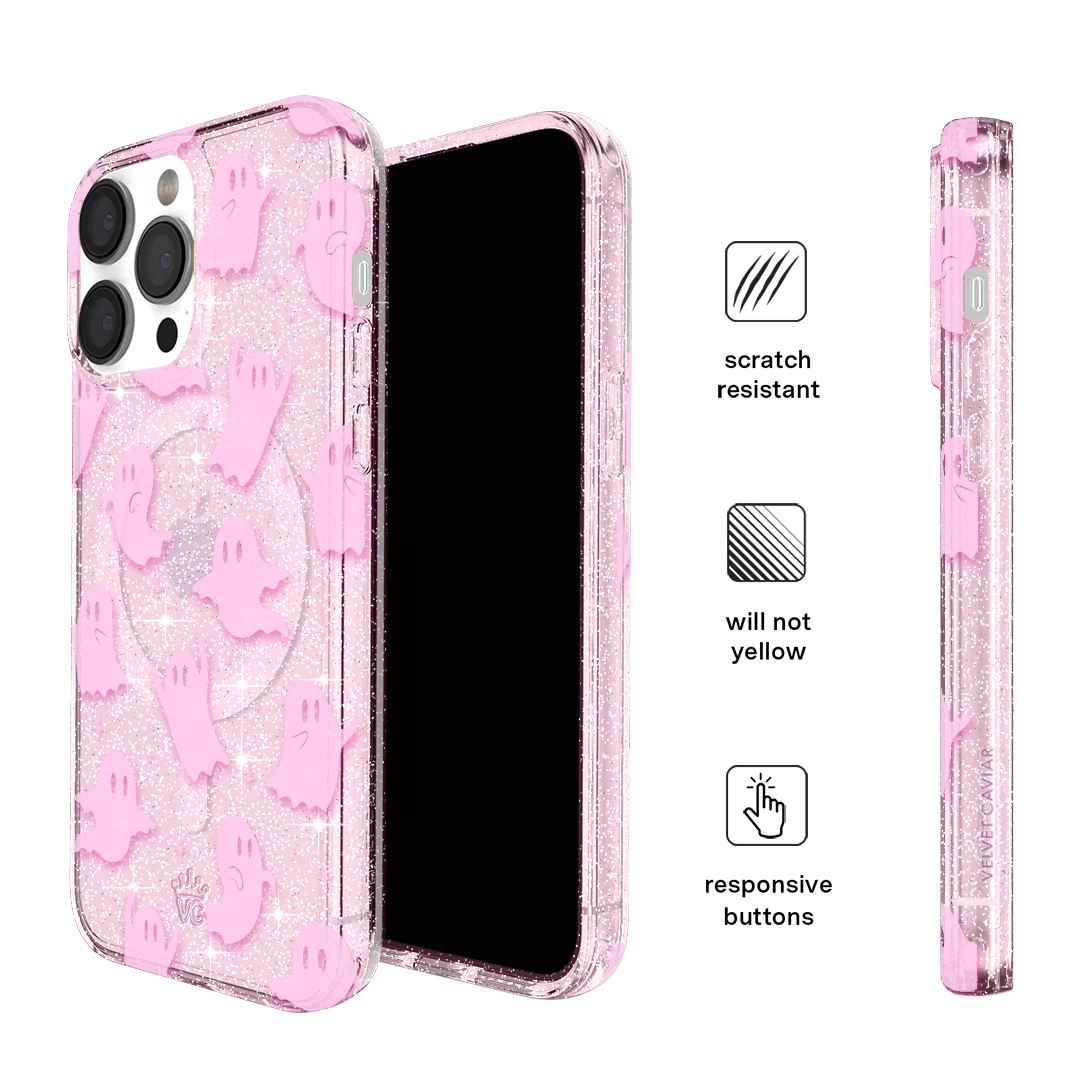 Ghosted Pink Glitter iPhone Case - Image 45