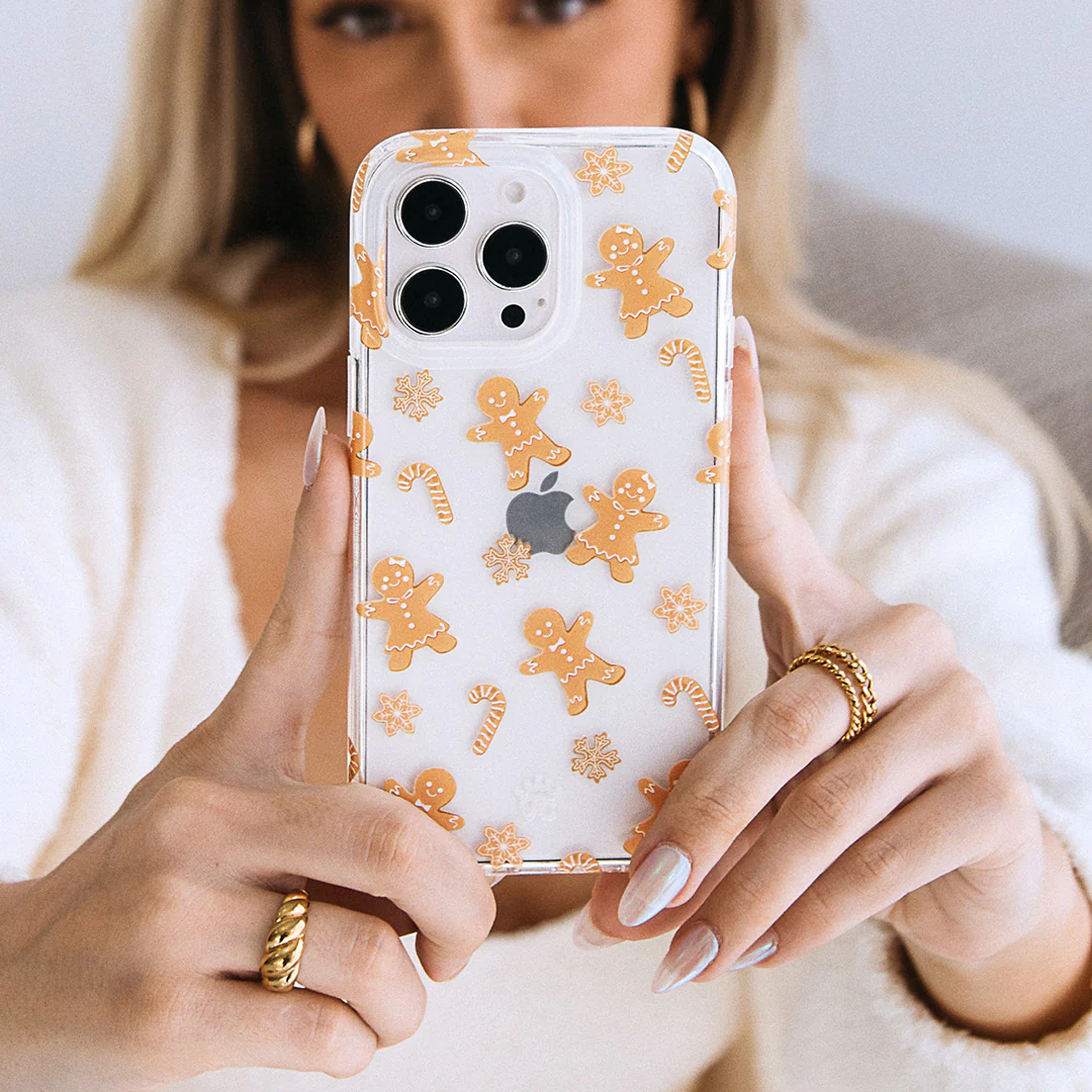 Holiday Gingerbread Clear iPhone Case - Image 20