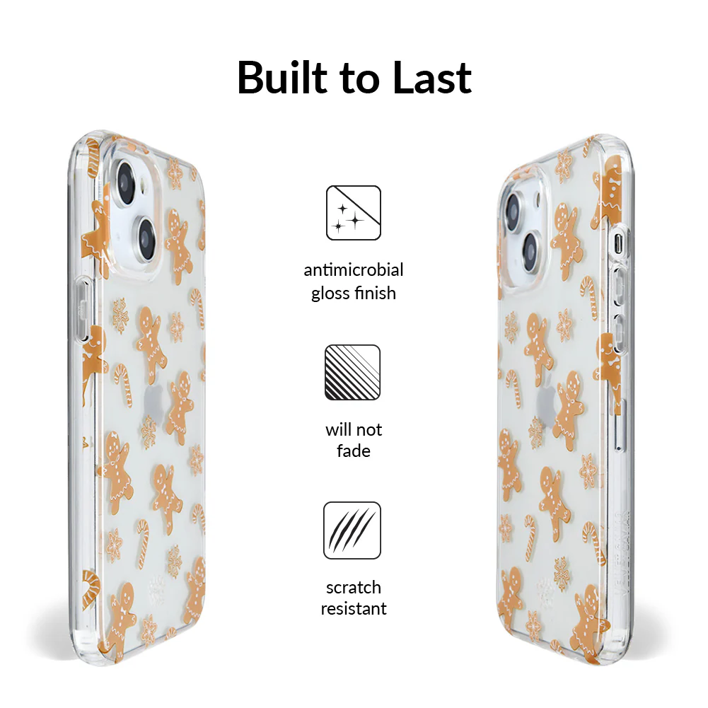 Holiday Gingerbread Clear iPhone Case - Image 35