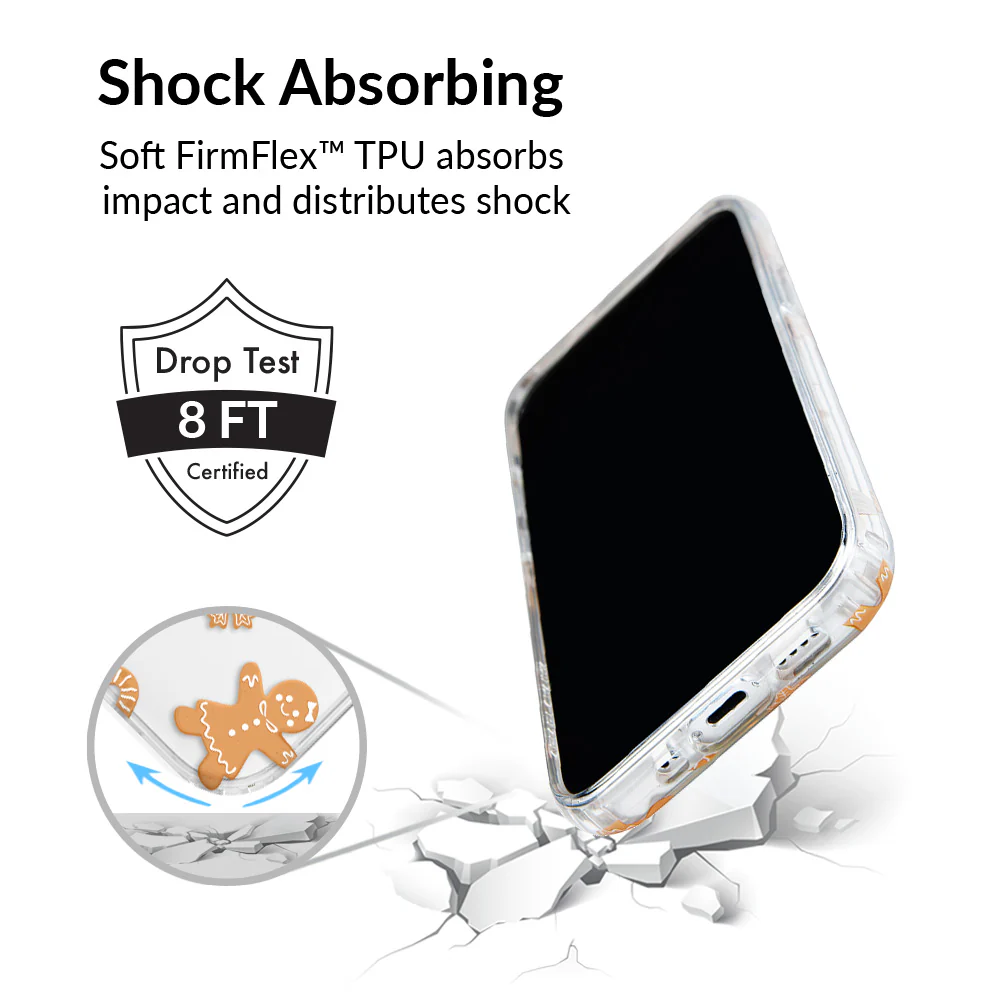 Holiday Gingerbread Clear iPhone Case - Image 70
