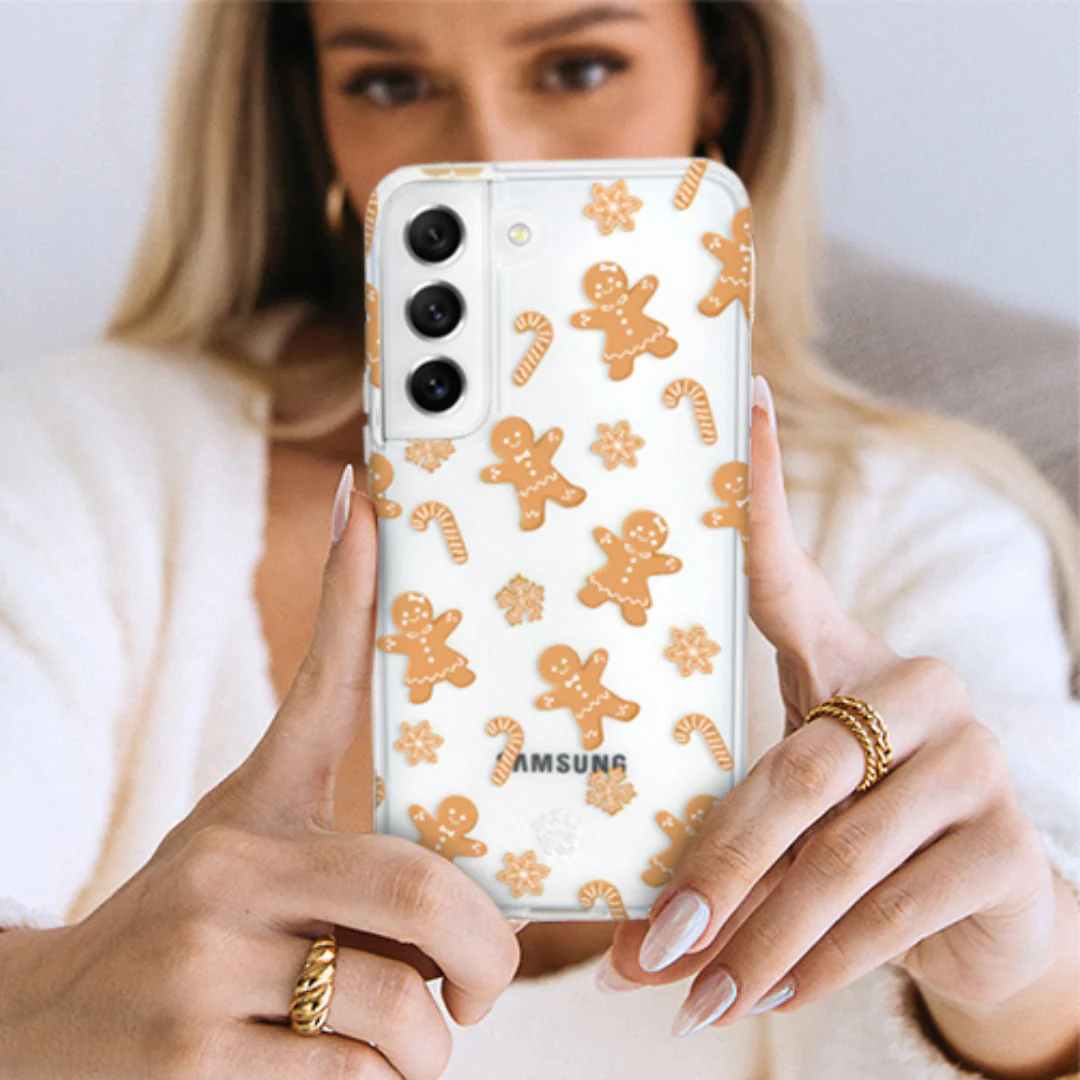 Holiday Gingerbread Clear Samsung Case - Image 23