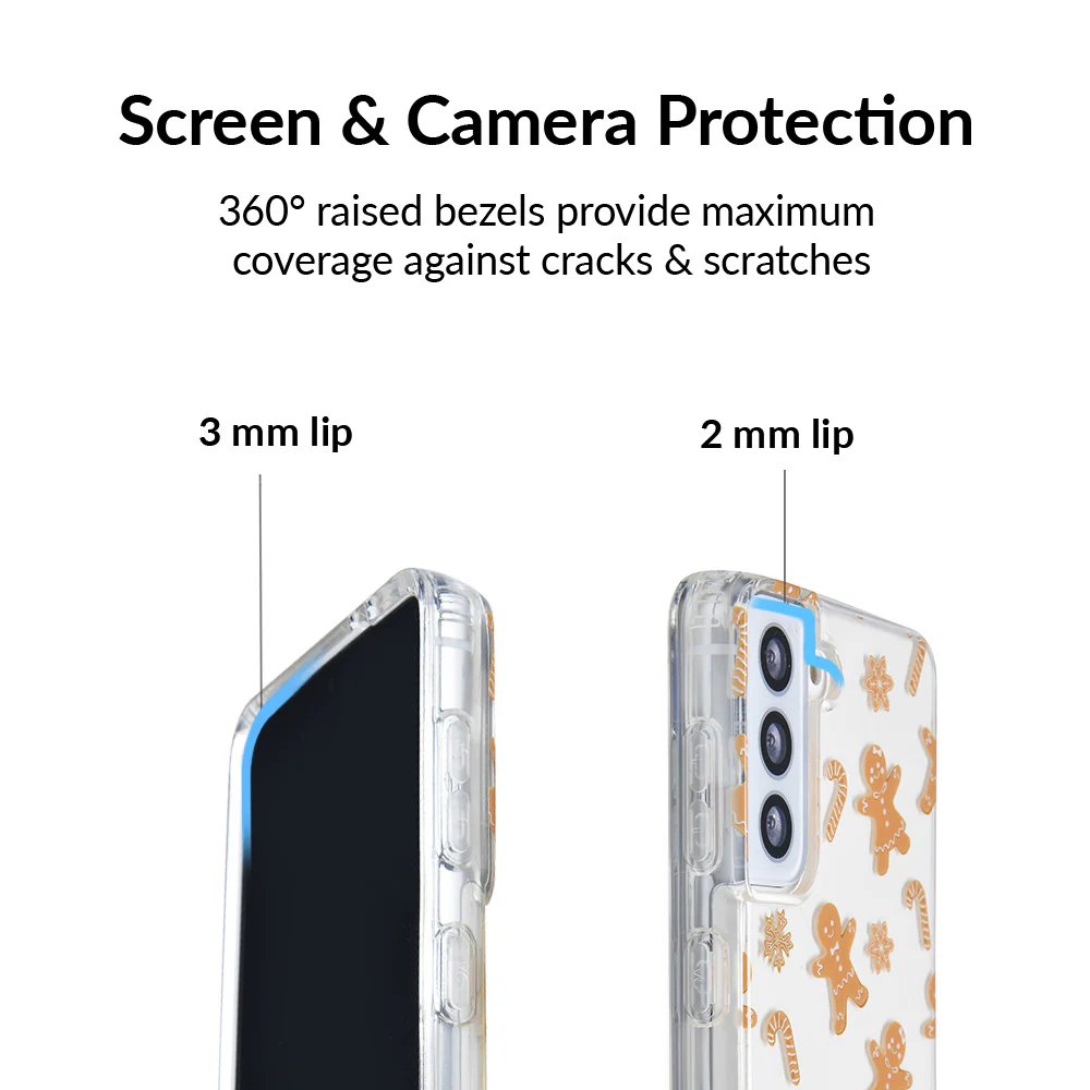Holiday Gingerbread Clear Samsung Case - Image 9