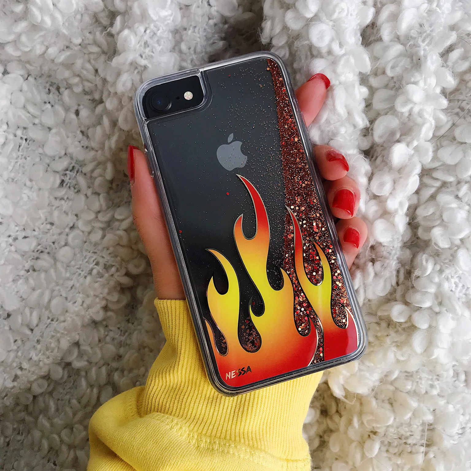 Glitter Flames iPhone Case by Nessa - Image 10