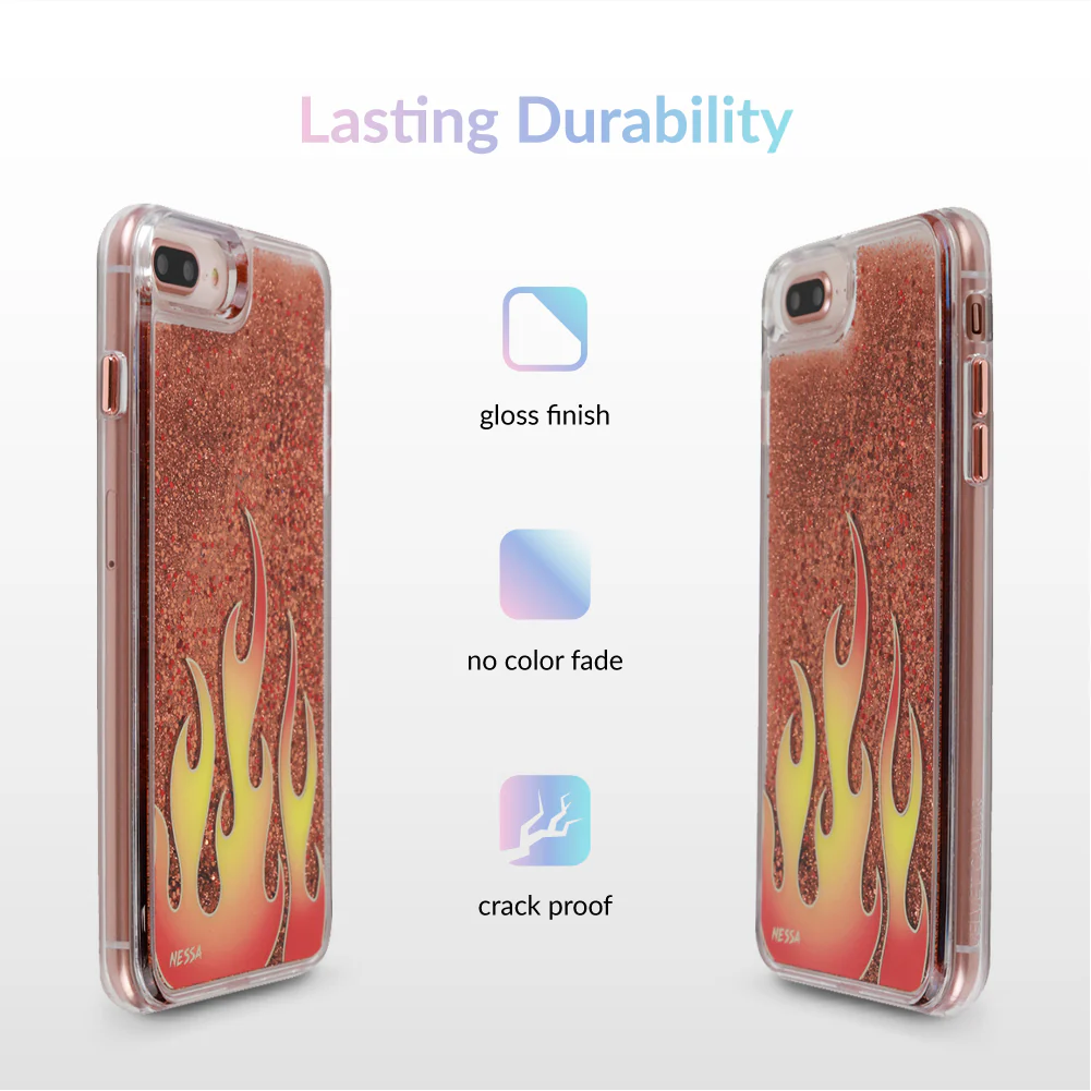 Glitter Flames iPhone Case by Nessa - Image 45