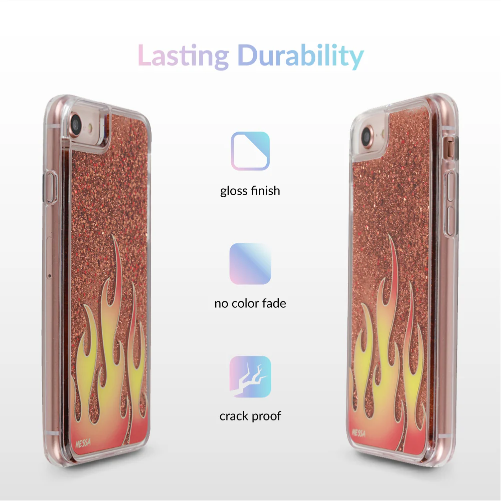 Glitter Flames iPhone Case by Nessa - Image 5