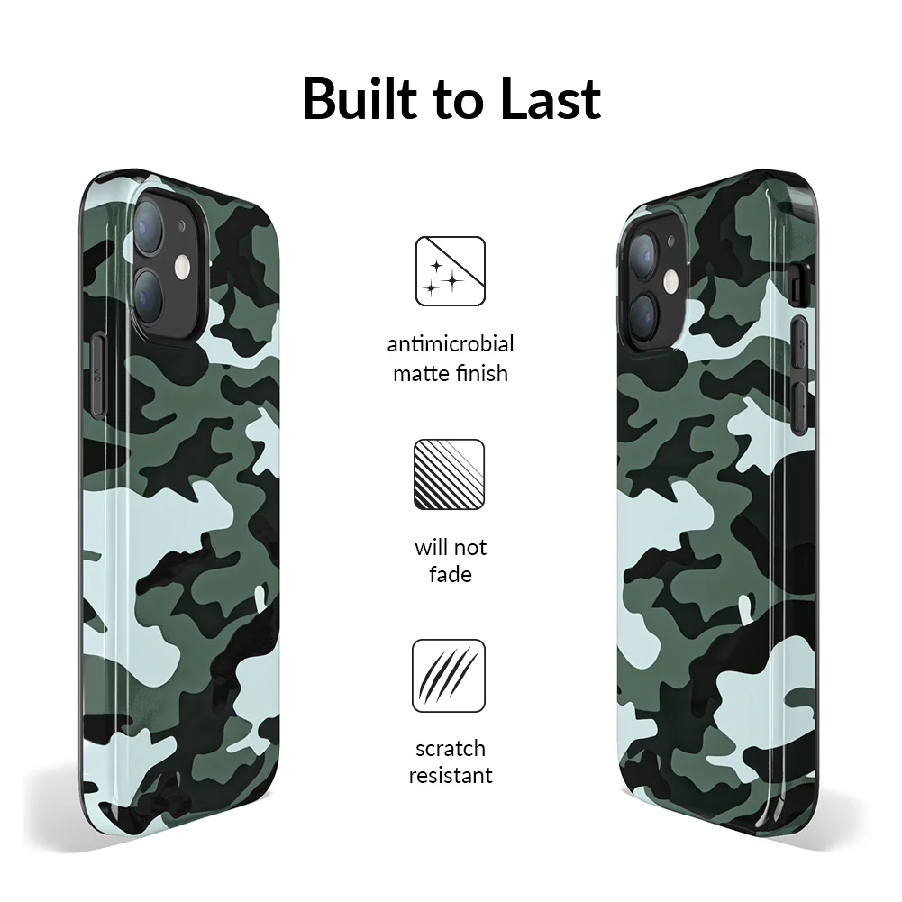 Green Camo iPhone Case - Image 93