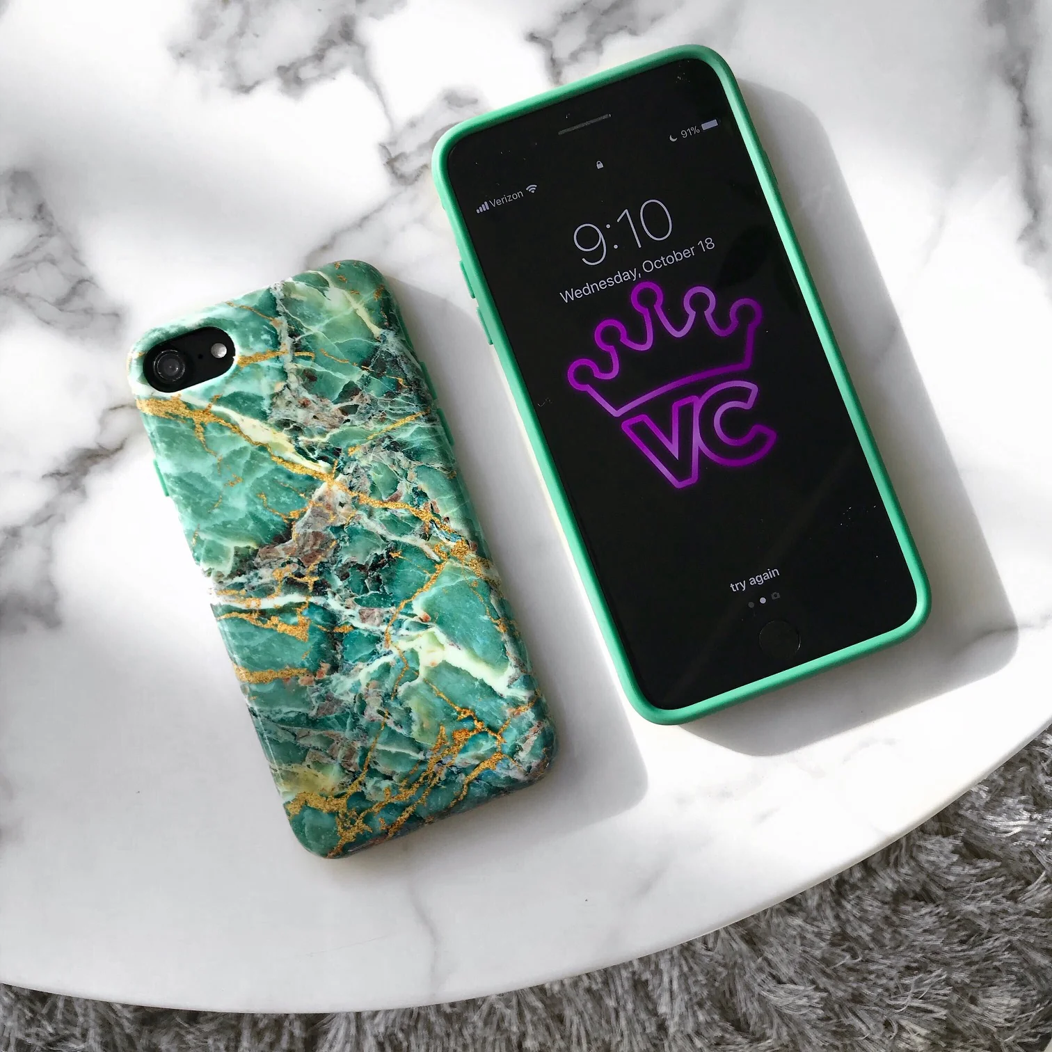 Green Emerald Marble iPhone Case - Image 40