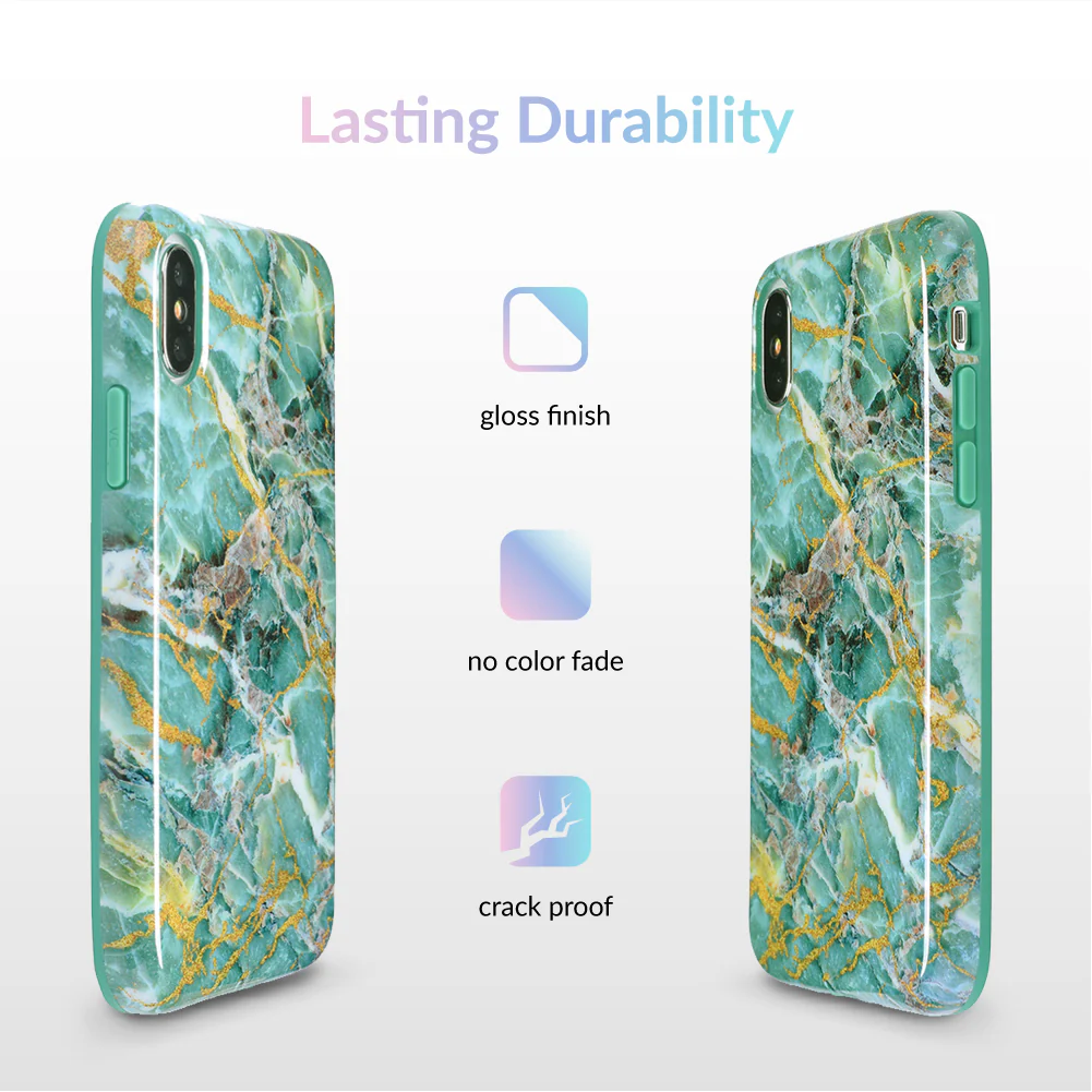 Green Emerald Marble iPhone Case - Image 45
