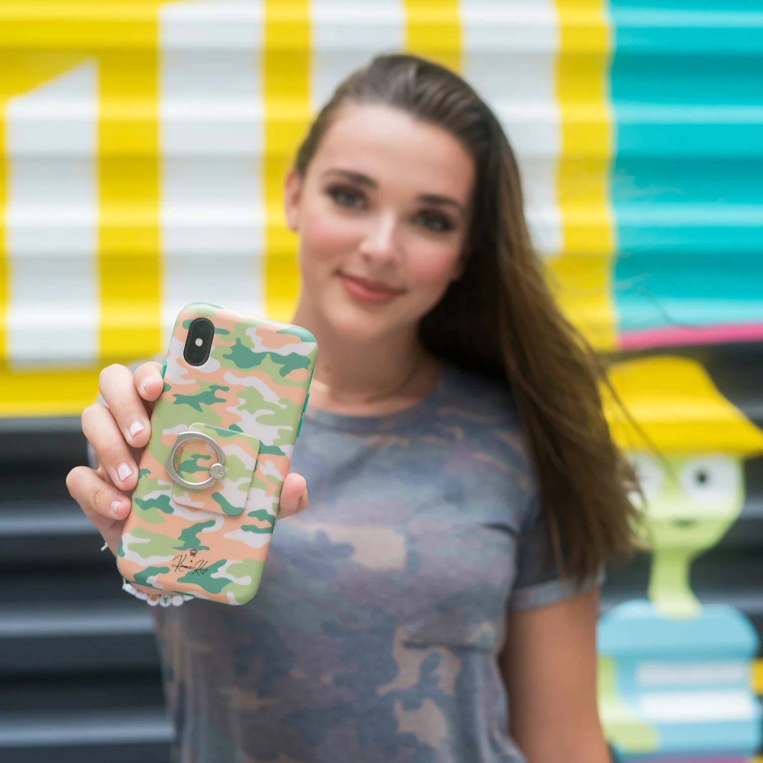 Olive Camo iPhone Case by Kendall Vertes - Image 23